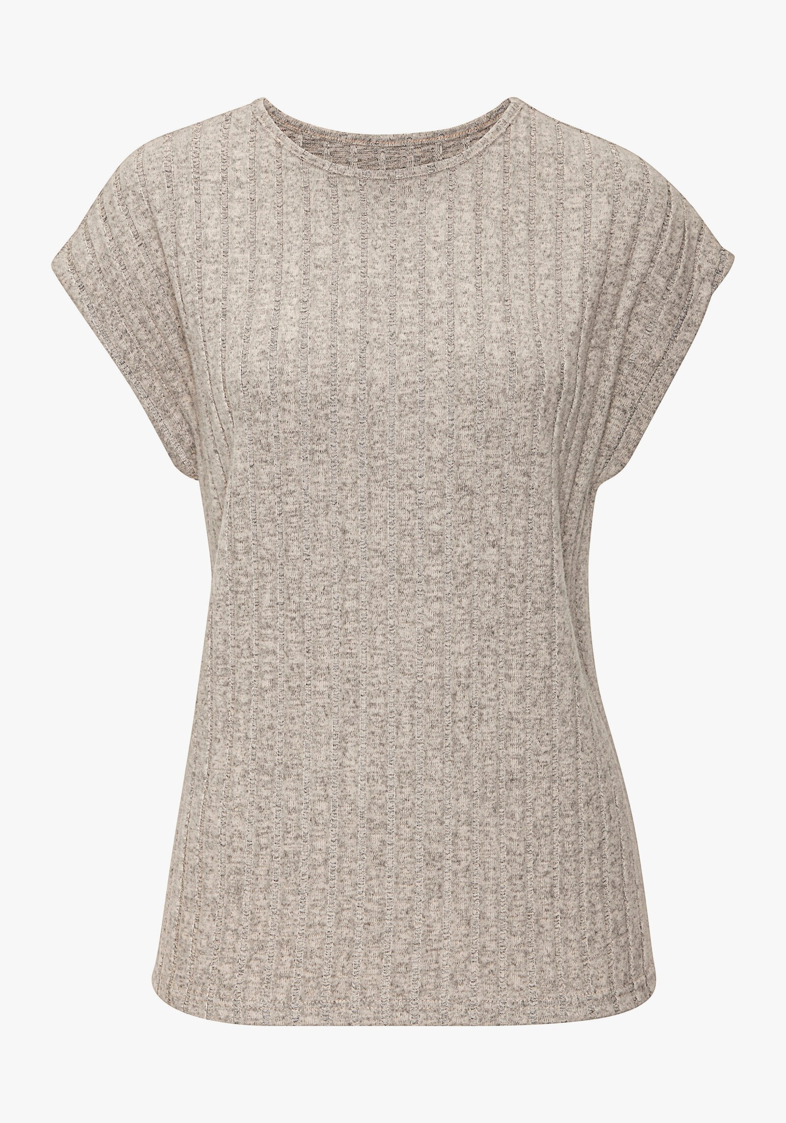 Vivance Kurzarmshirt - grau meliert