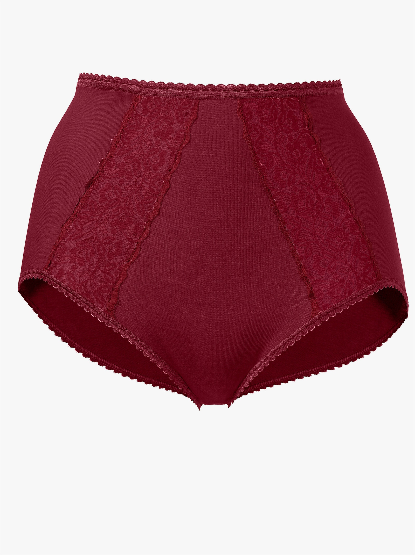 wäschepur Tailleslip met elastische kantinzet - bordeaux
