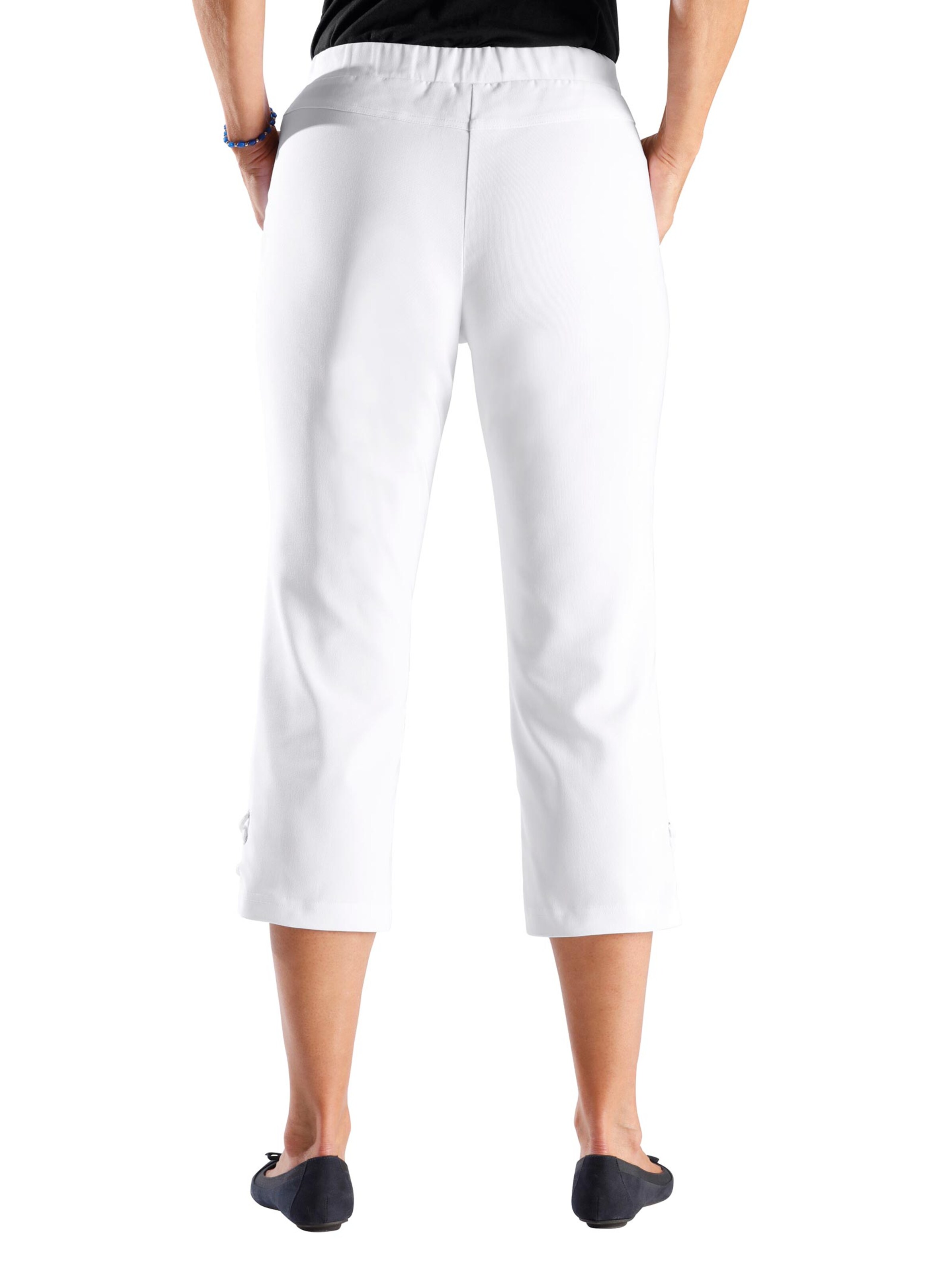 3/4-Hose - weiß