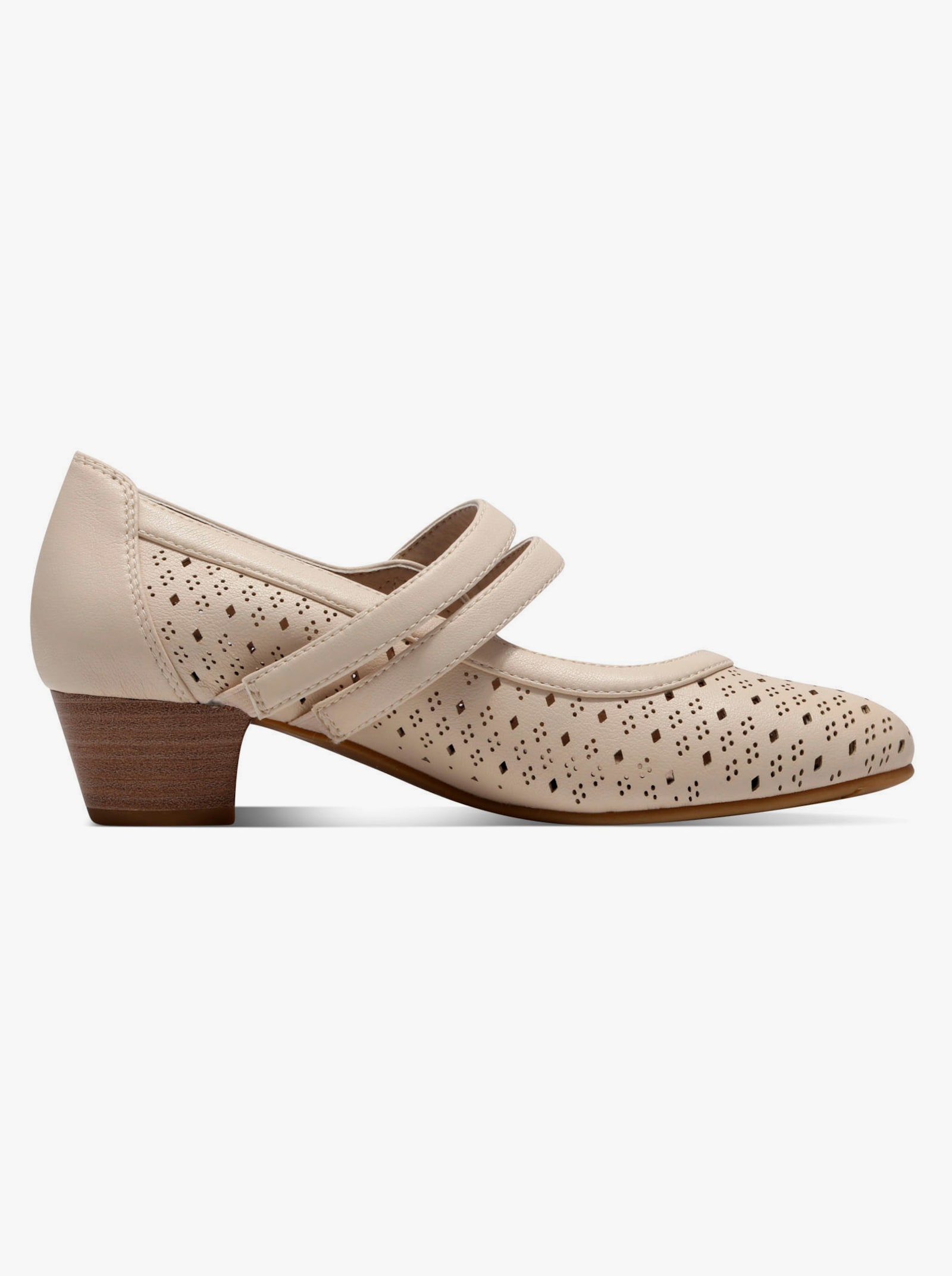 Jana Pumps mit Ristriemen - sand