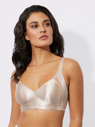Naturana Minimizer-BH ohne Bügel in Glanz-Optik - elfenbein