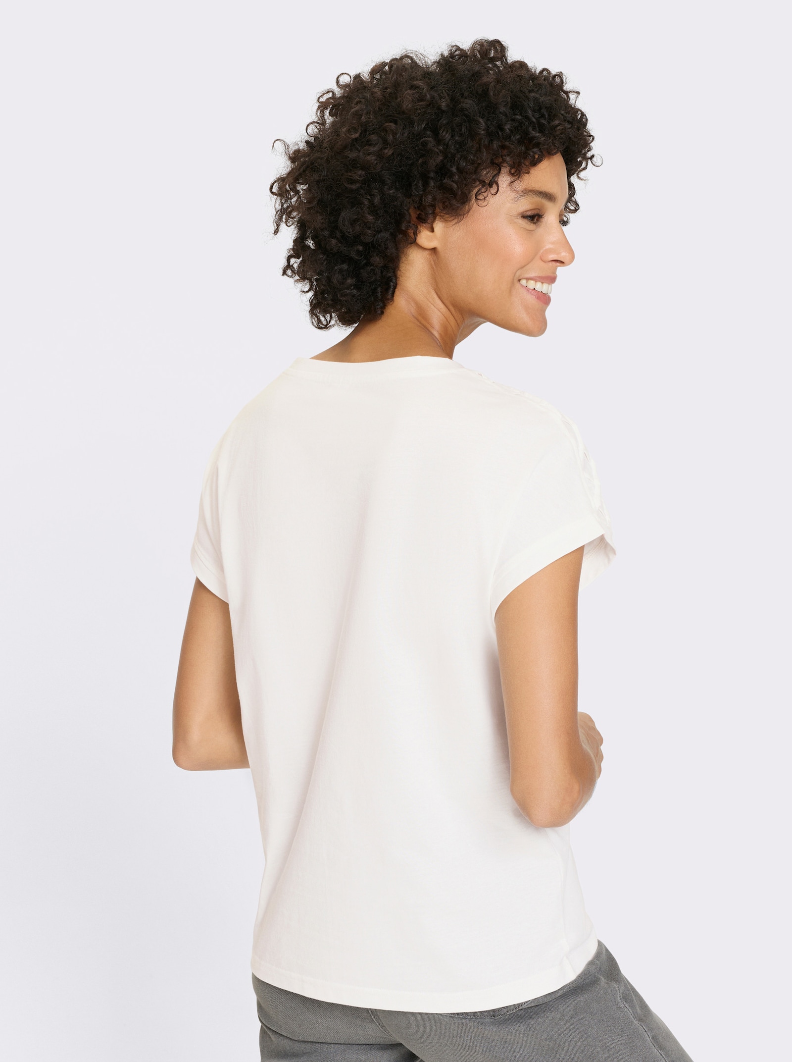 Tričko, okr.výstr., preš.-pepito - svetlobéžová