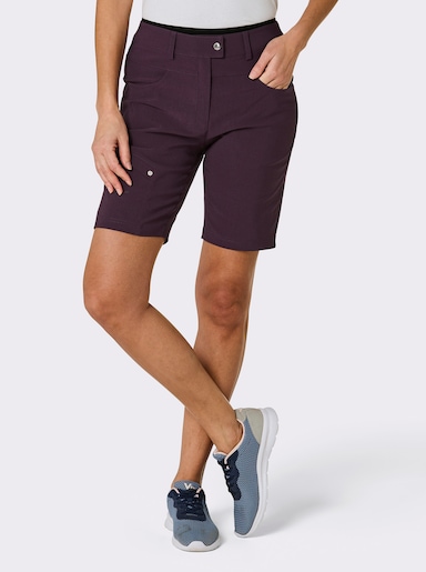 Catamaran Sports Fahrradhose mit gepolsterter, abknöpfbarer Innenhose - aubergine