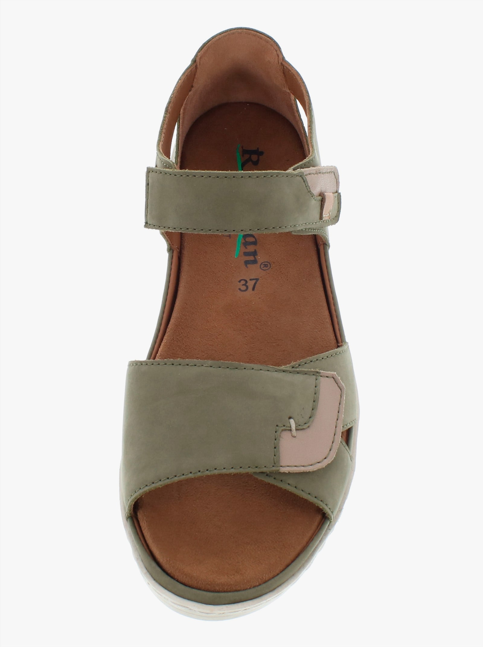 Reflexan Sandalette aus Nubukleder - schilf