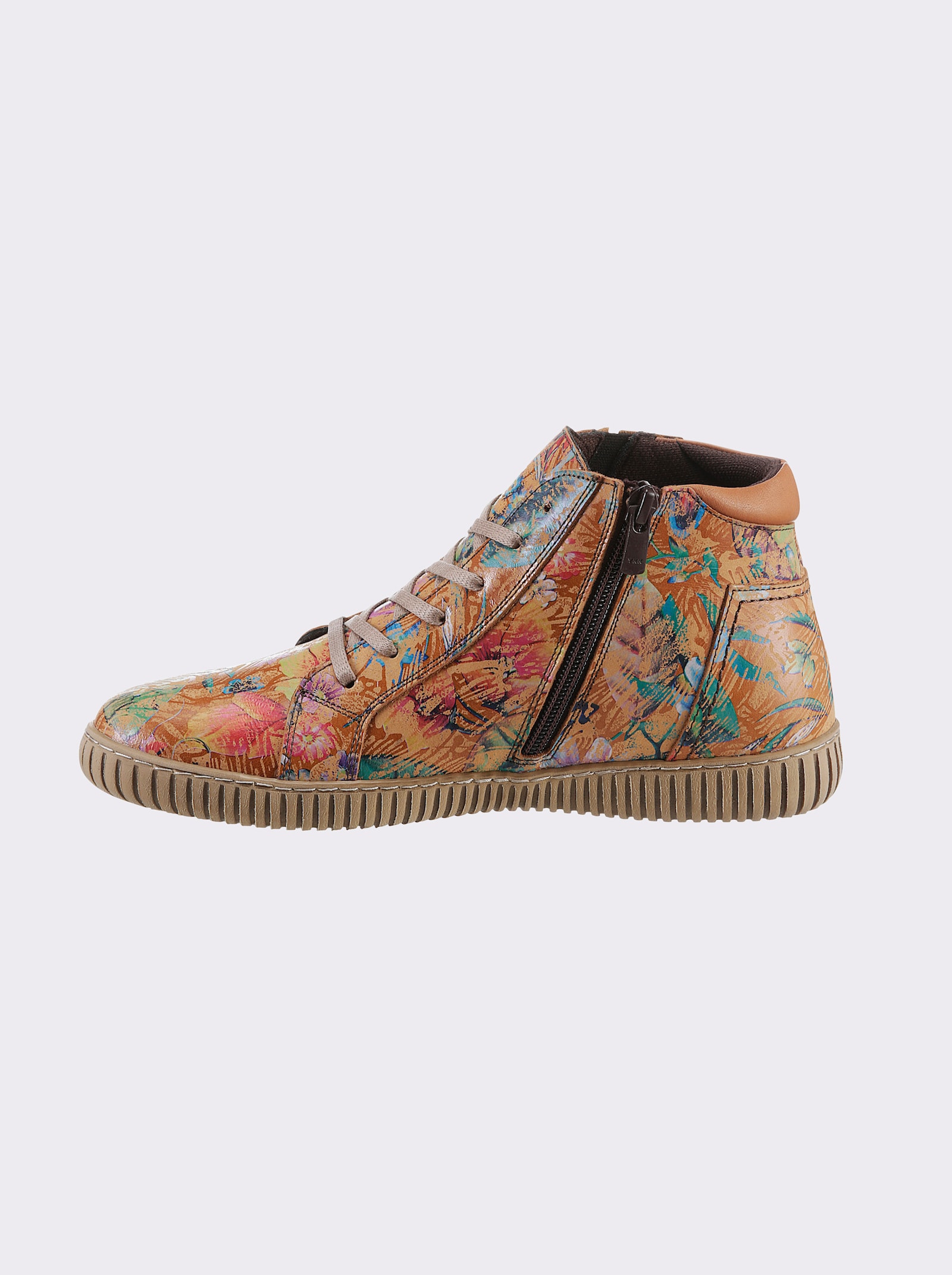 Gemini Stiefelette - cognac-bedruckt