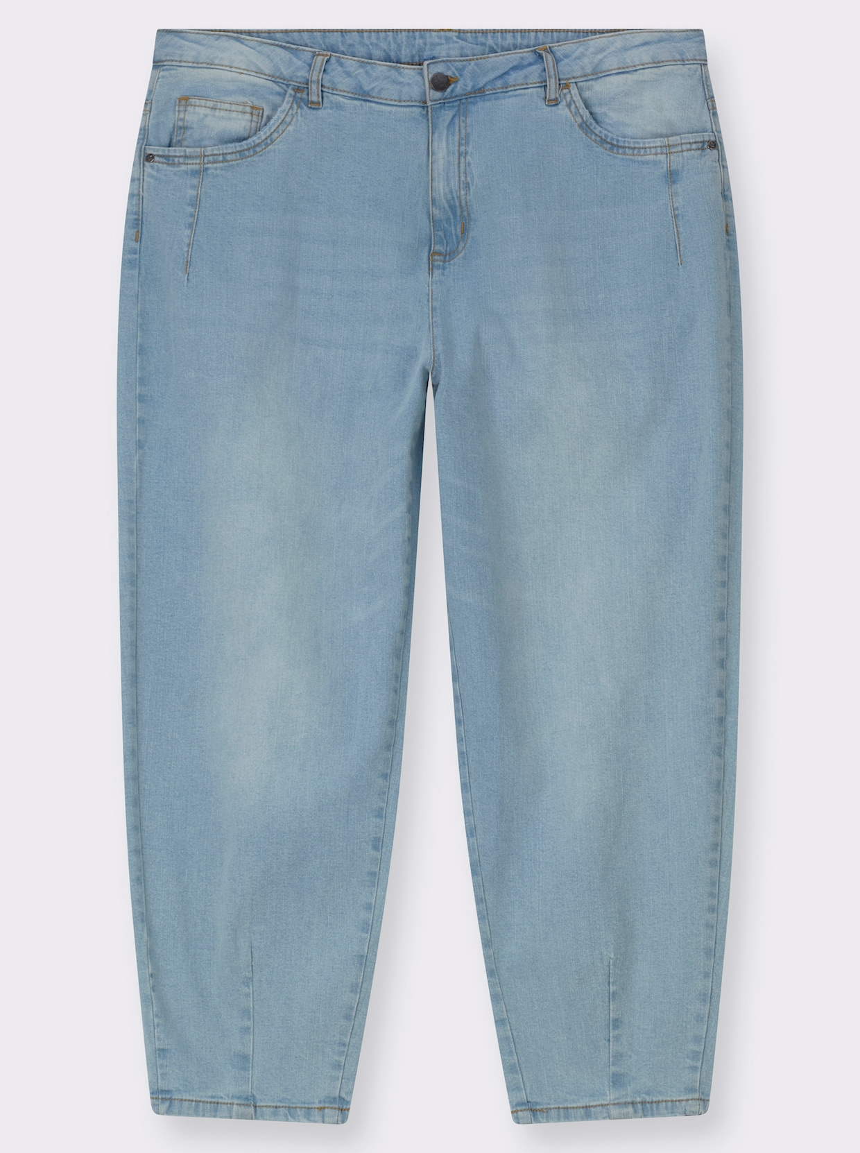 Jeans im Mom-Schnitt - blue-bleached