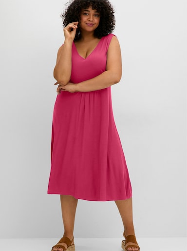 sheego Jerseykleid - pink