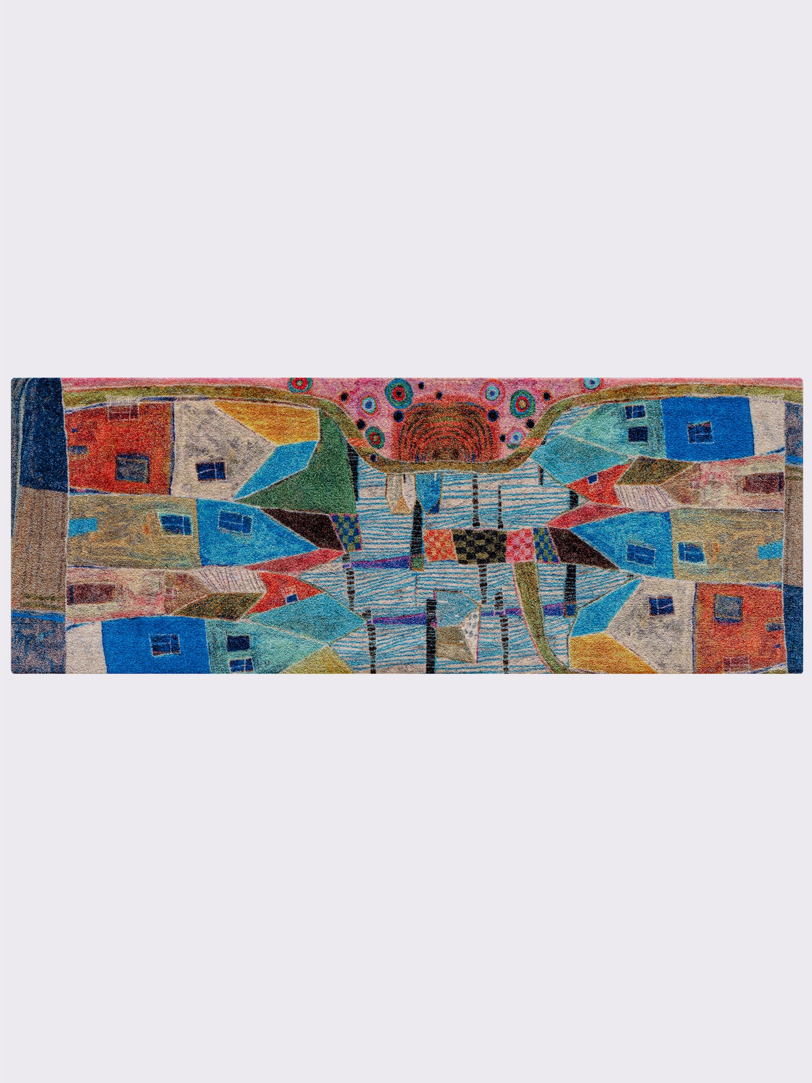 wash+dry by Kleen-Tex Fußmatte - blau-bunt