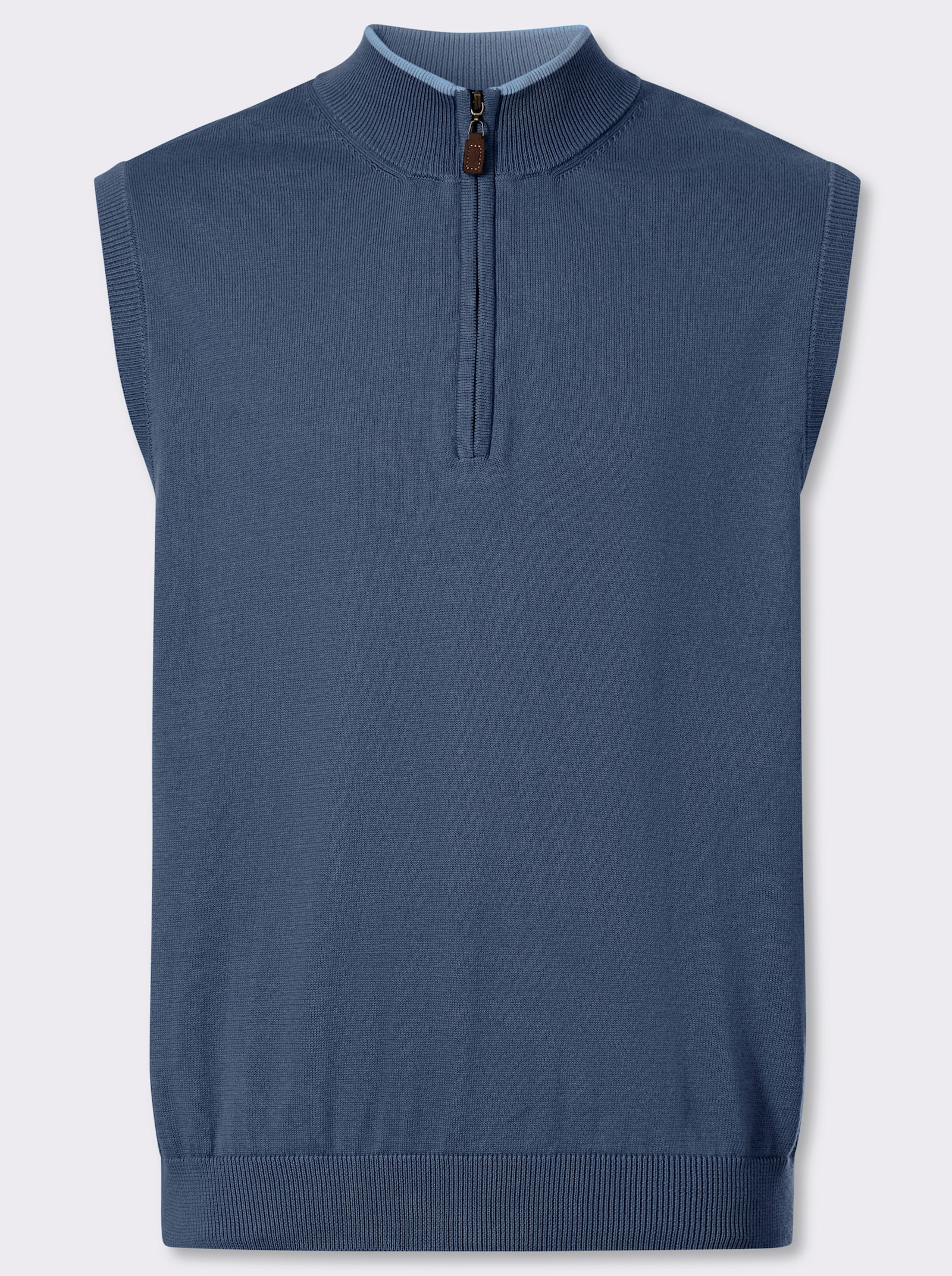 Catamaran Pullunder mit Stehkragen und Reißverschluss - rauchblau