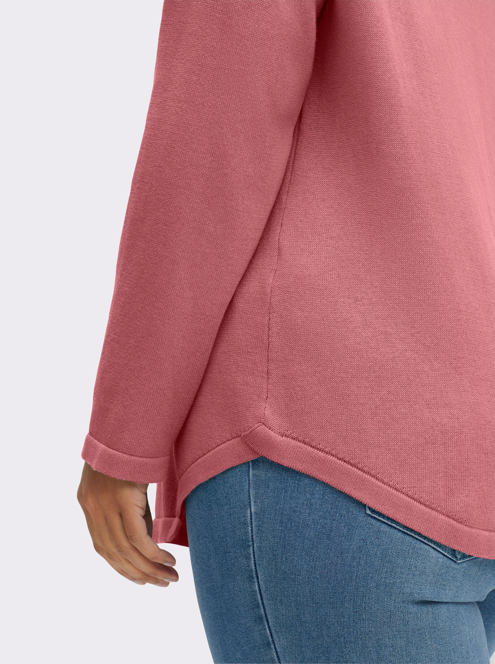 Rundhalspullover mit U-Boot-Ausschnitt - erika