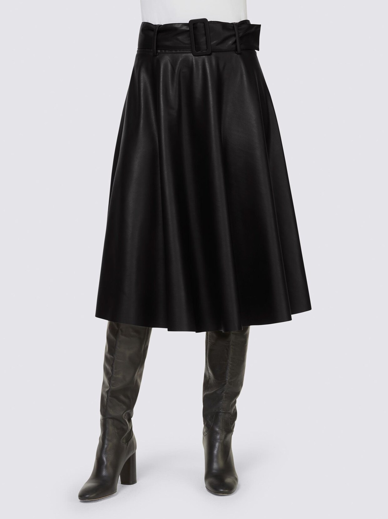 Ashley Brooke Lederimitat-Rock - schwarz