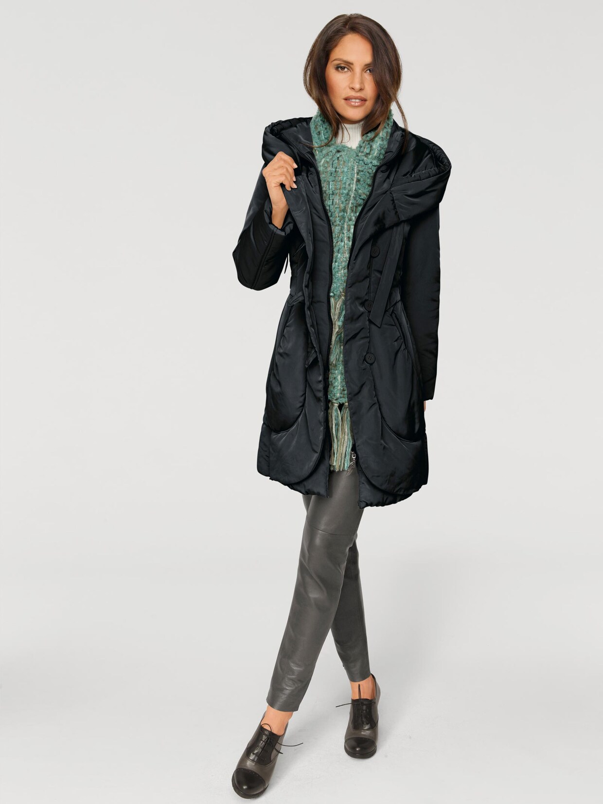 Ashley Brooke Parka - schwarz