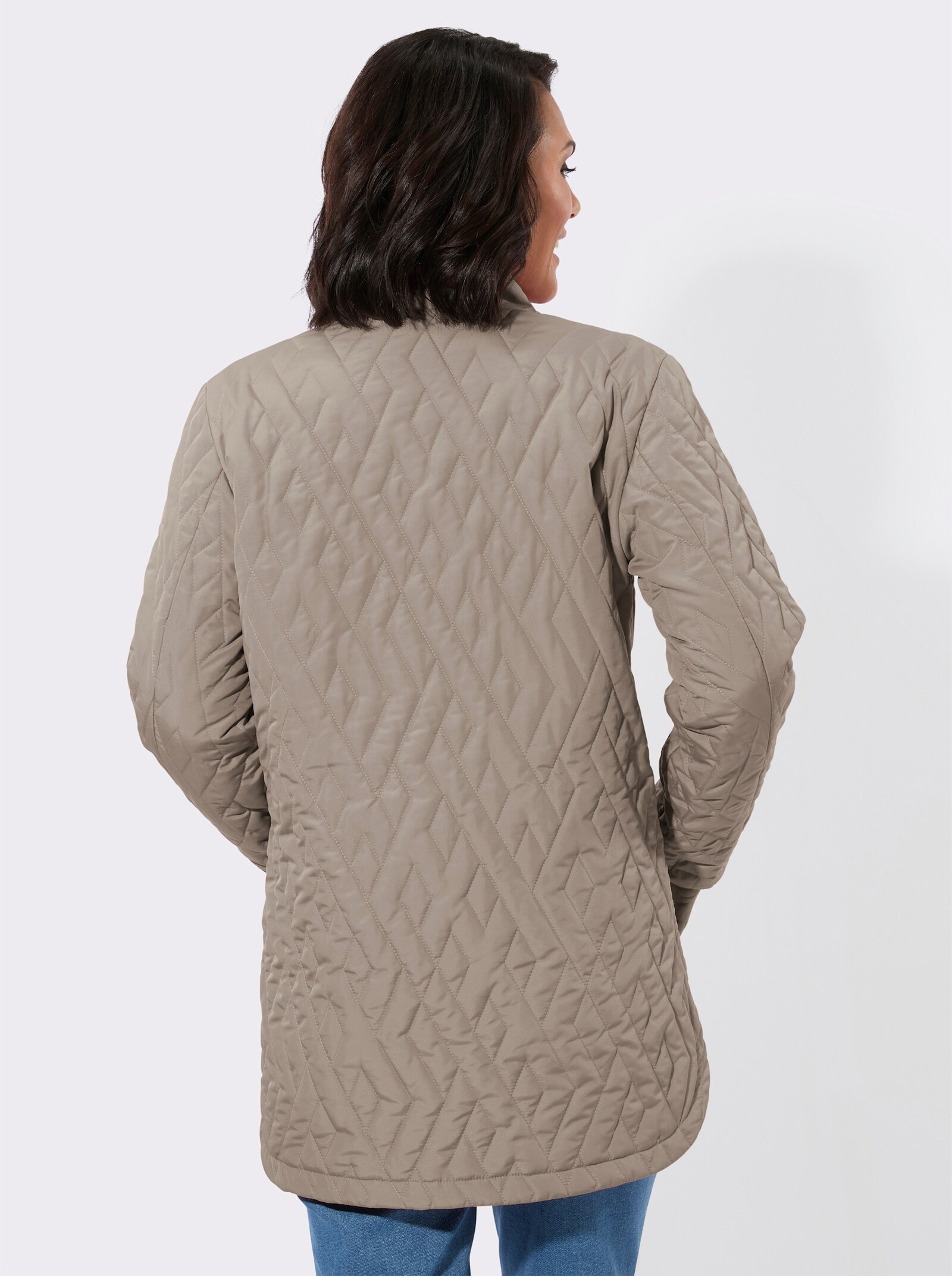 Steppjacke mit Seitenschlitzen - sesam