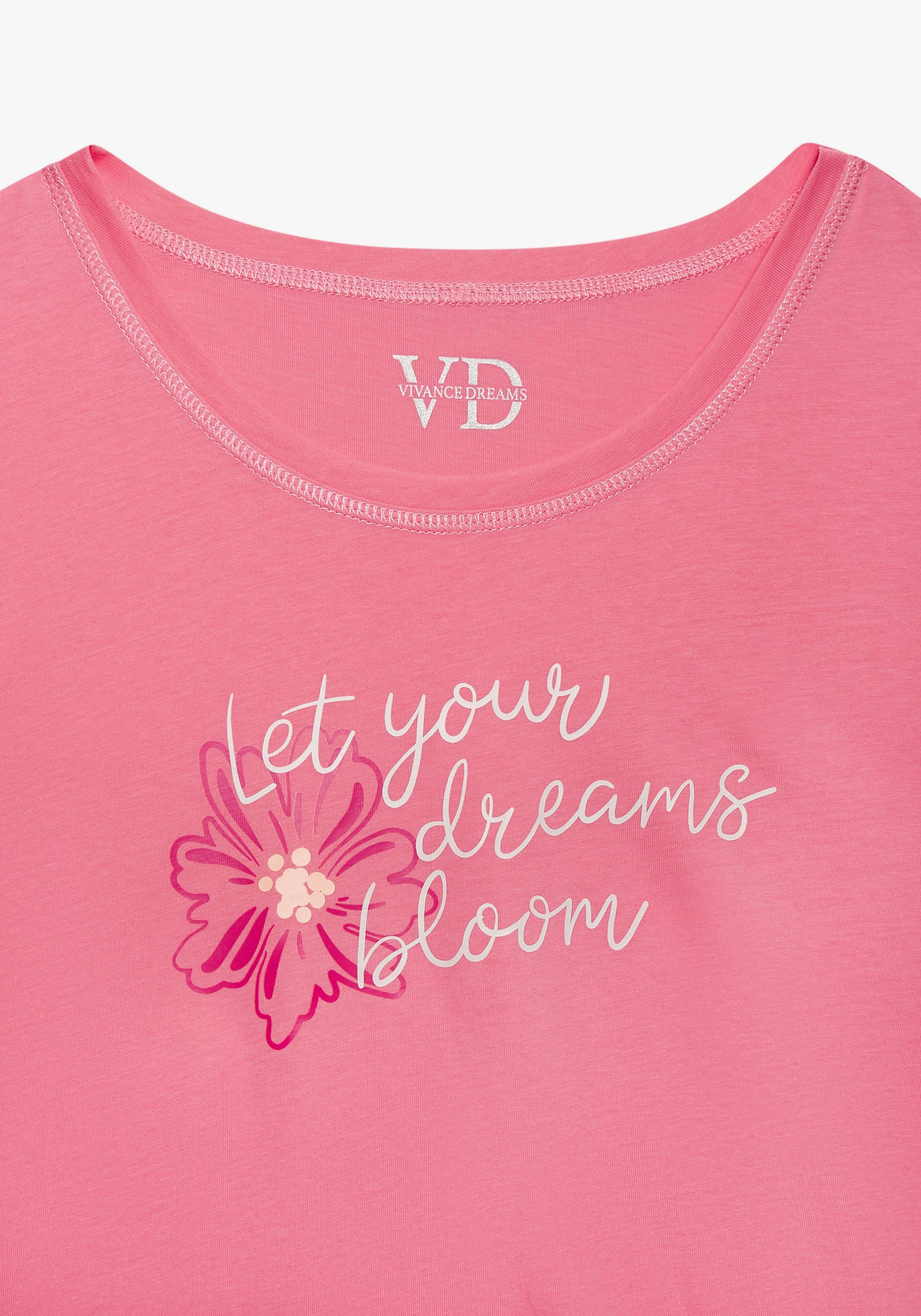 Vivance Dreams Pyjamaoberteil - pink