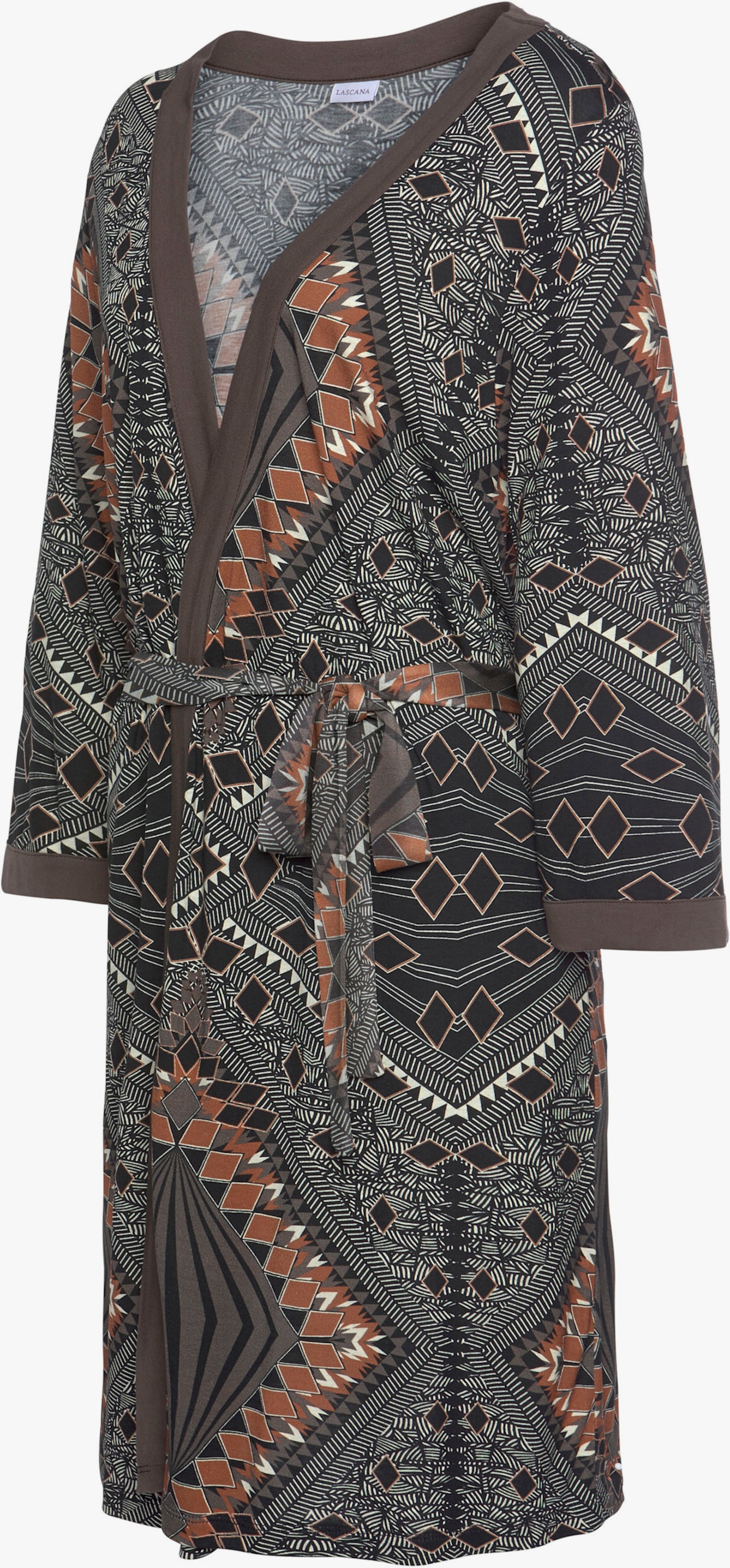 LASCANA Kimono - bruin gedessineerd