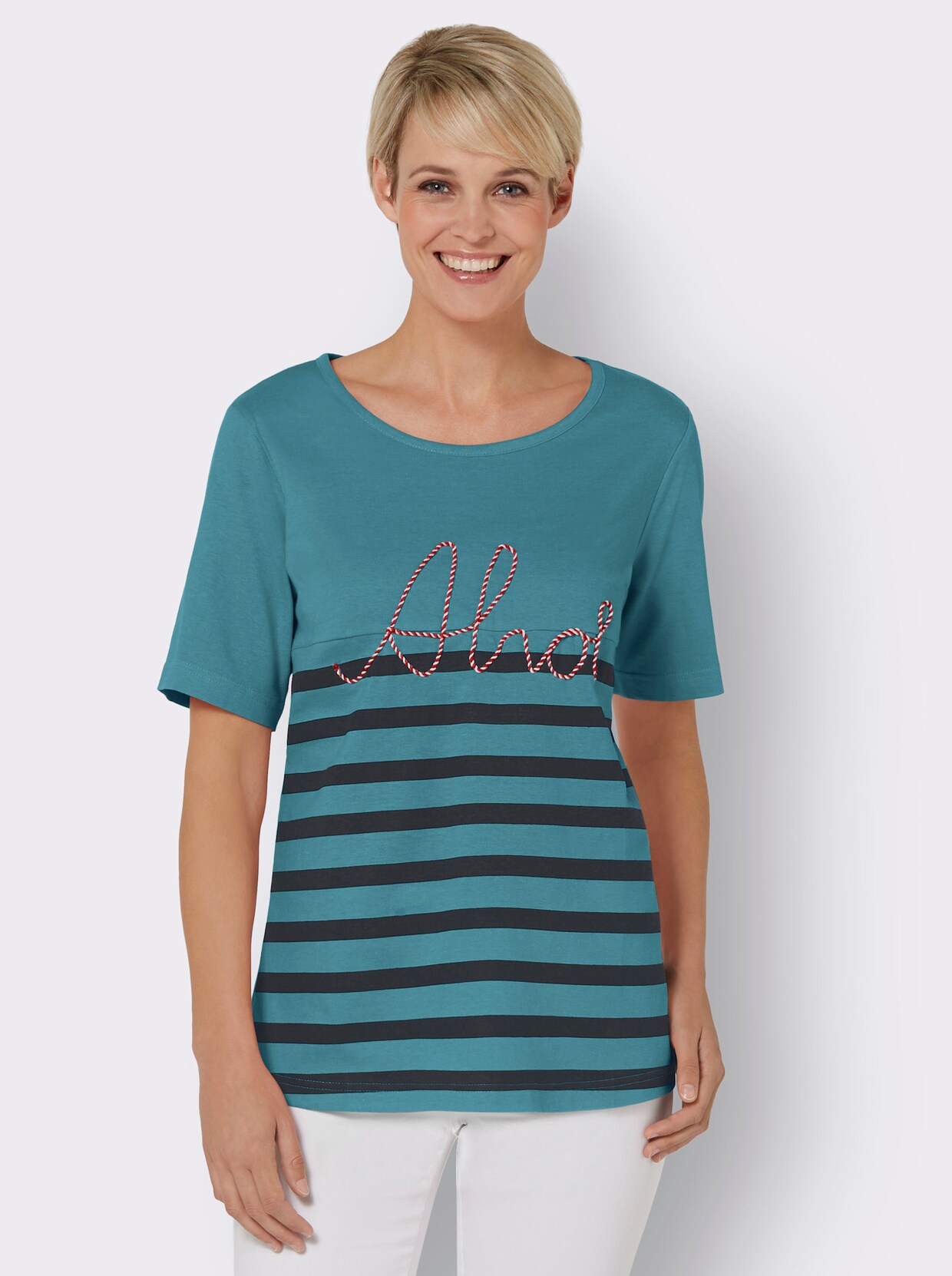 T-shirt - oceaan gestreept