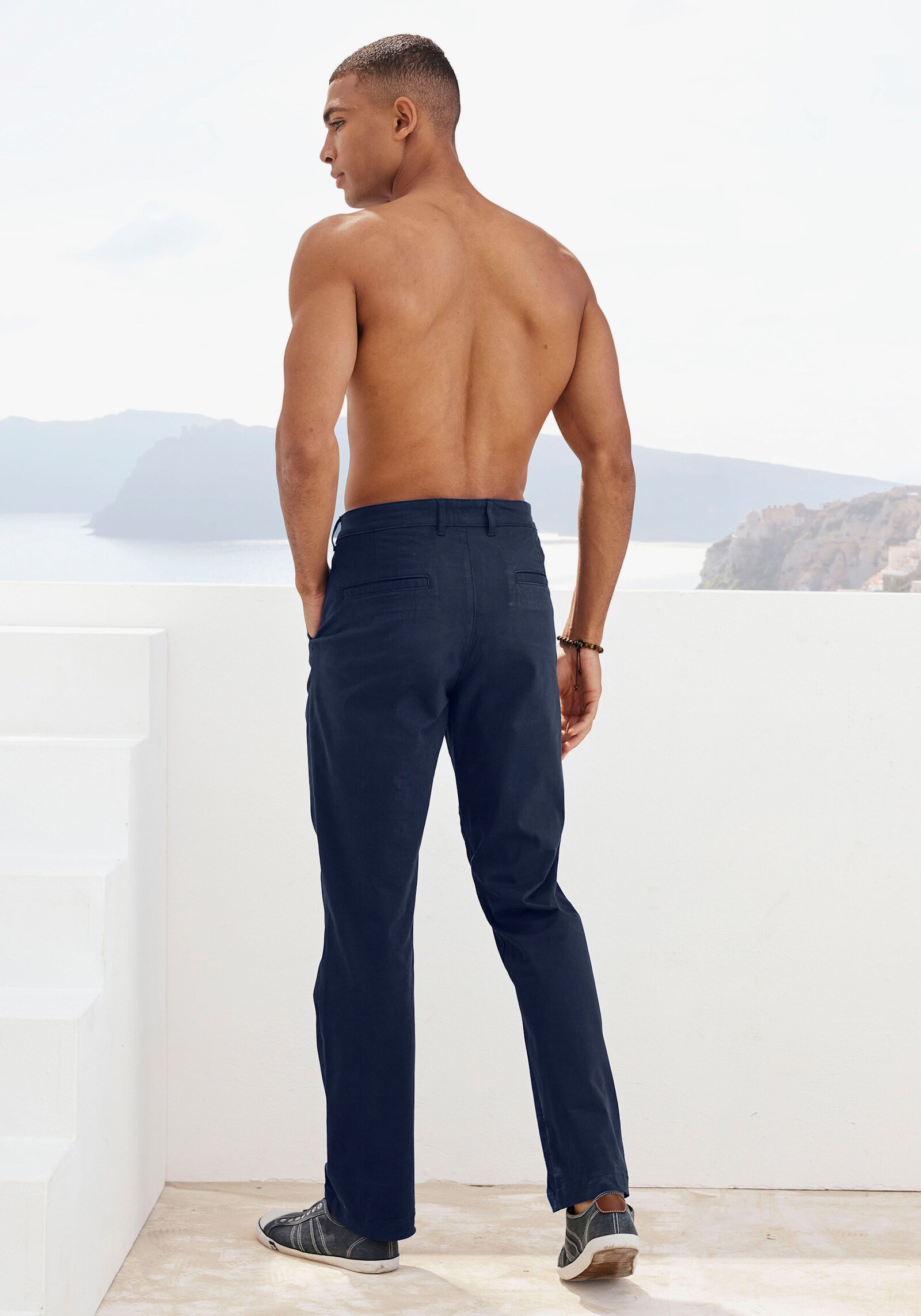 H.I.S Chinohose - navy