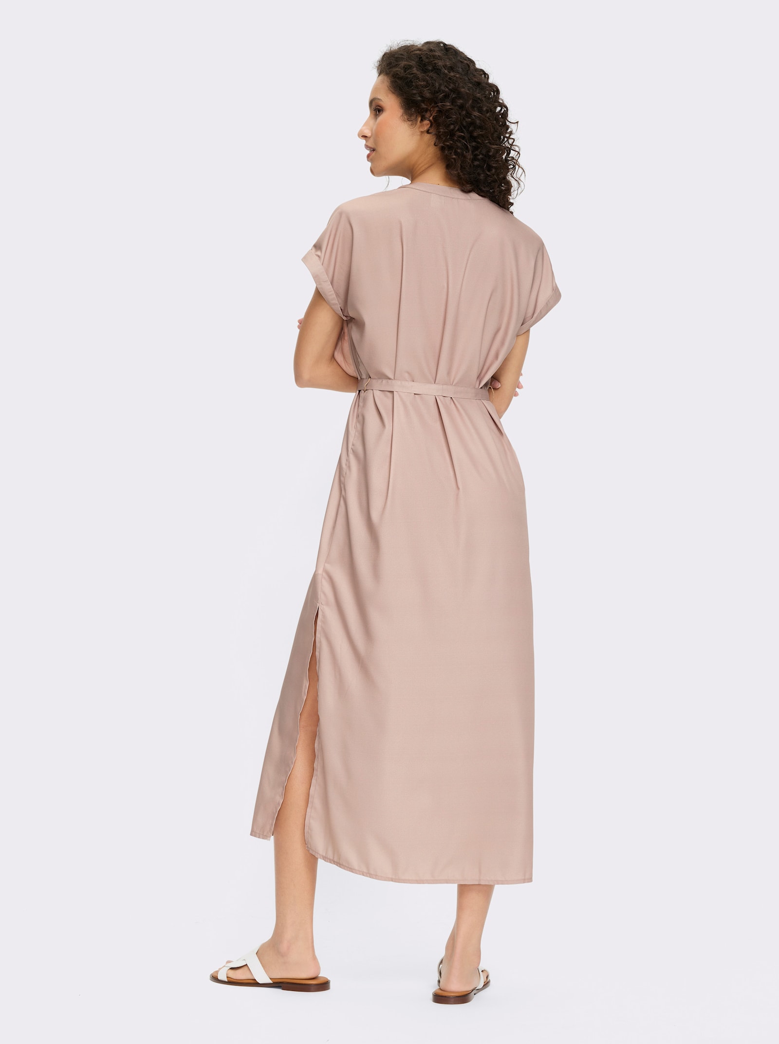 heine Sommerkleid inklusive Bindegürtel - sesam