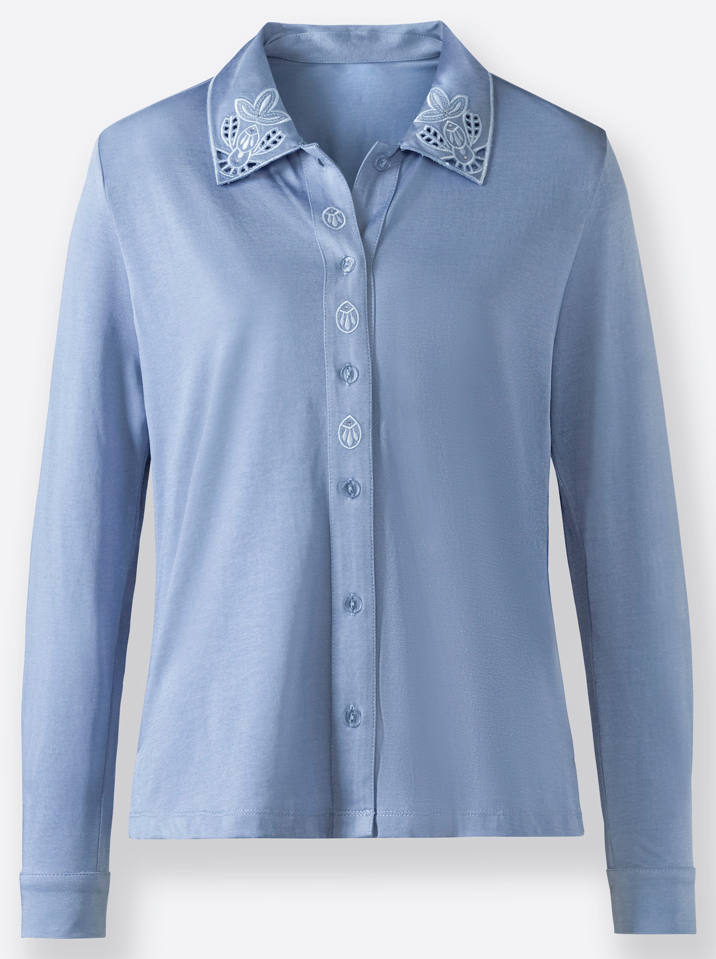 Witt Weiden Damen Langarmbluse bleu  - Onlineshop Witt Weiden