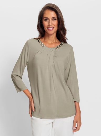 heine 3/4-Arm-Shirt - schlamm