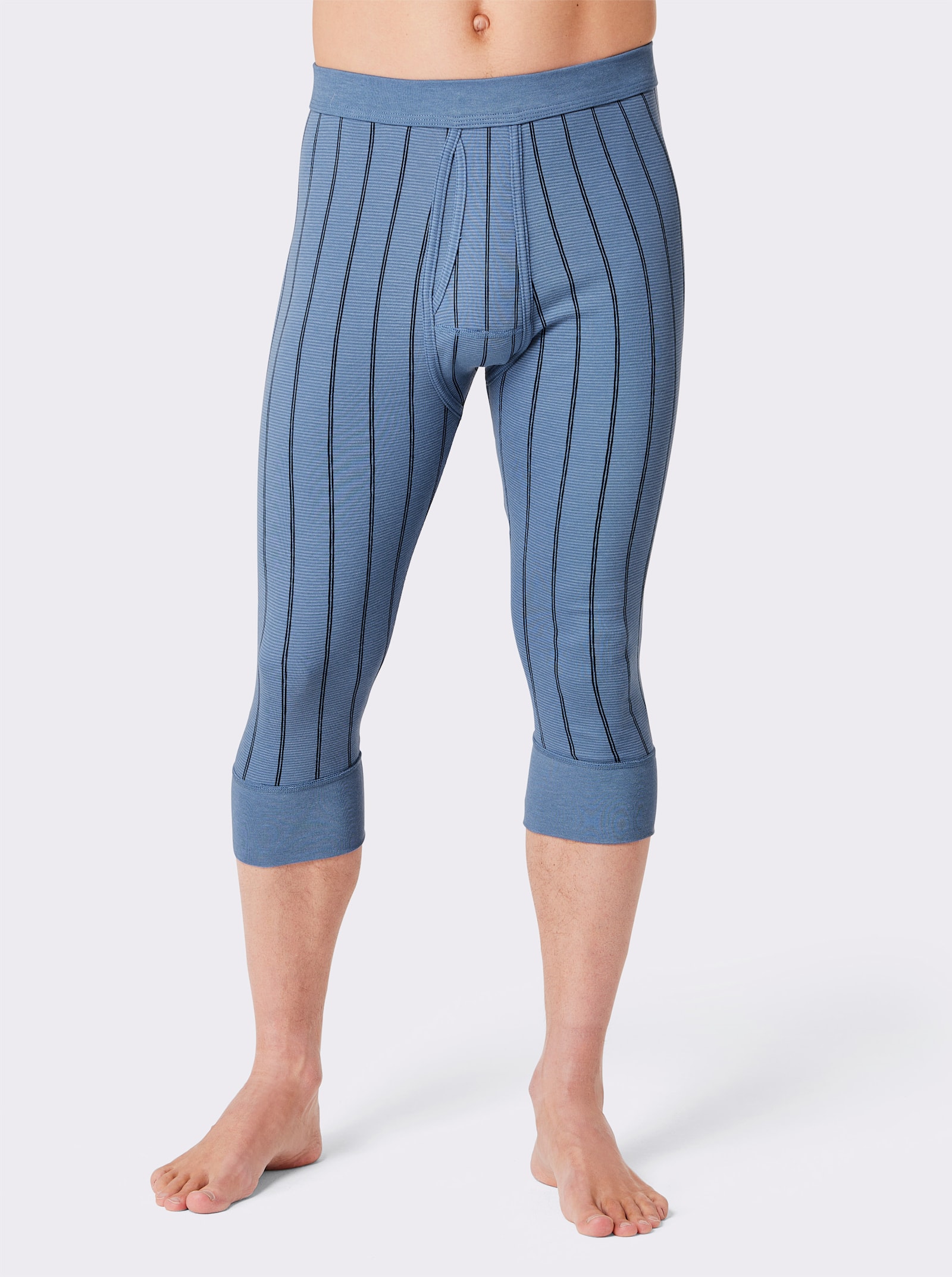 wäschepur men 3/4 spodky - námořnická modrá + světlemodrá