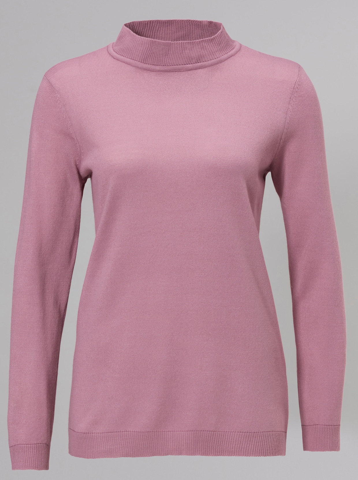 Stehkragenpullover - rosé