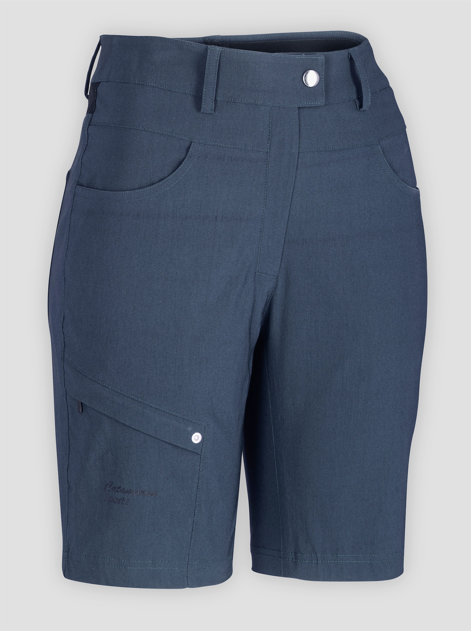Catamaran Sports Fahrradhose mit gepolsterter, abknöpfbarer Innenhose - dunkelblau