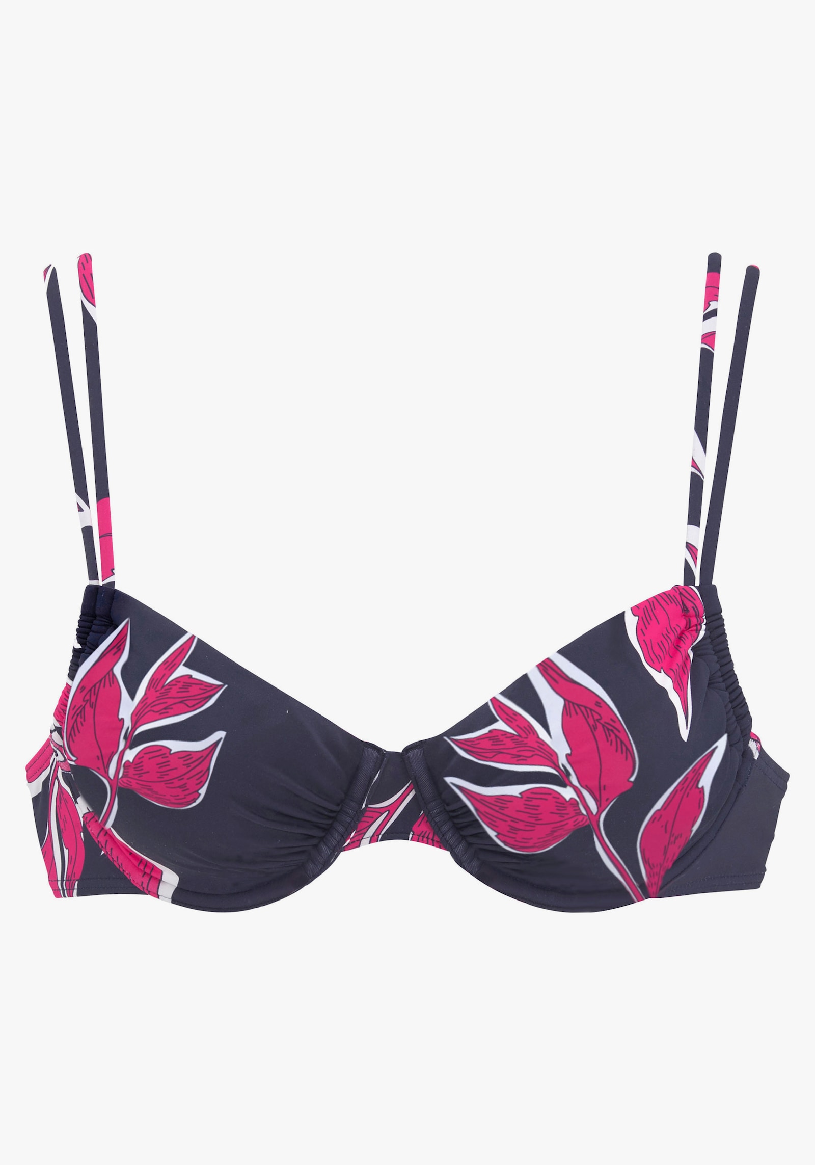 LASCANA Bügel-Bikini-Top - marine-bedruckt
