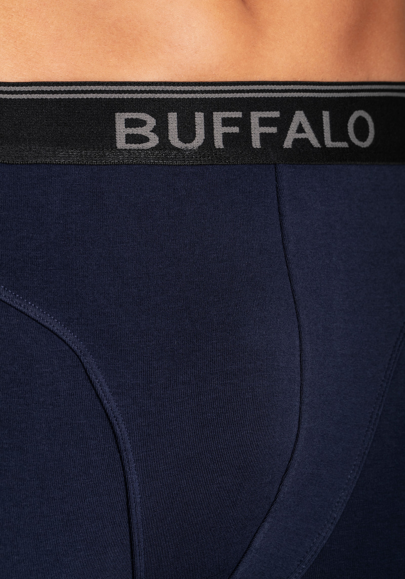 Buffalo Langer Boxer - aquablau, grau, navy