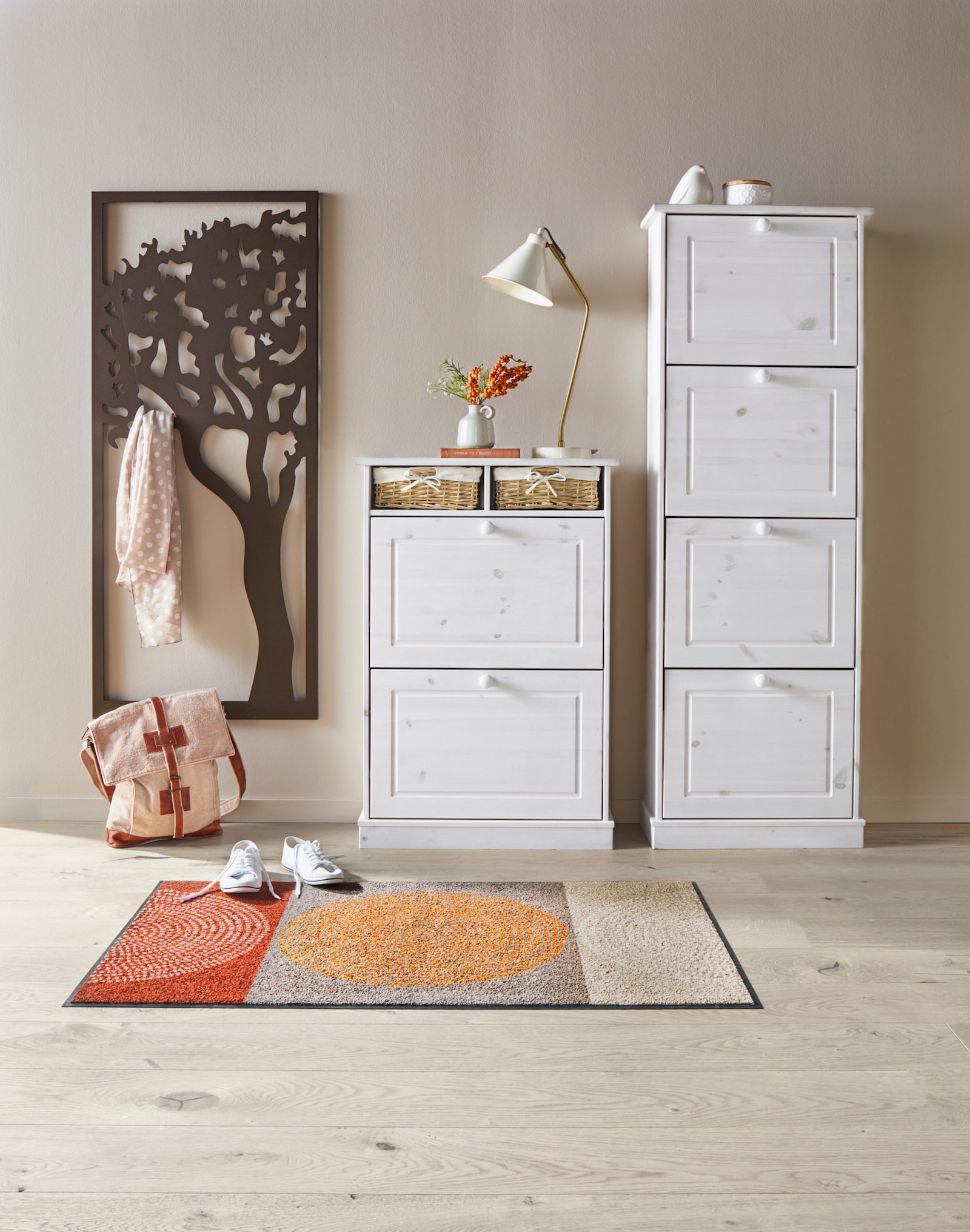 Salonloewe Voetmat - rood/bruin