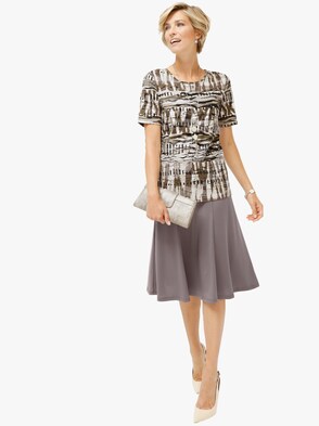 Shirt - taupe-gemustert