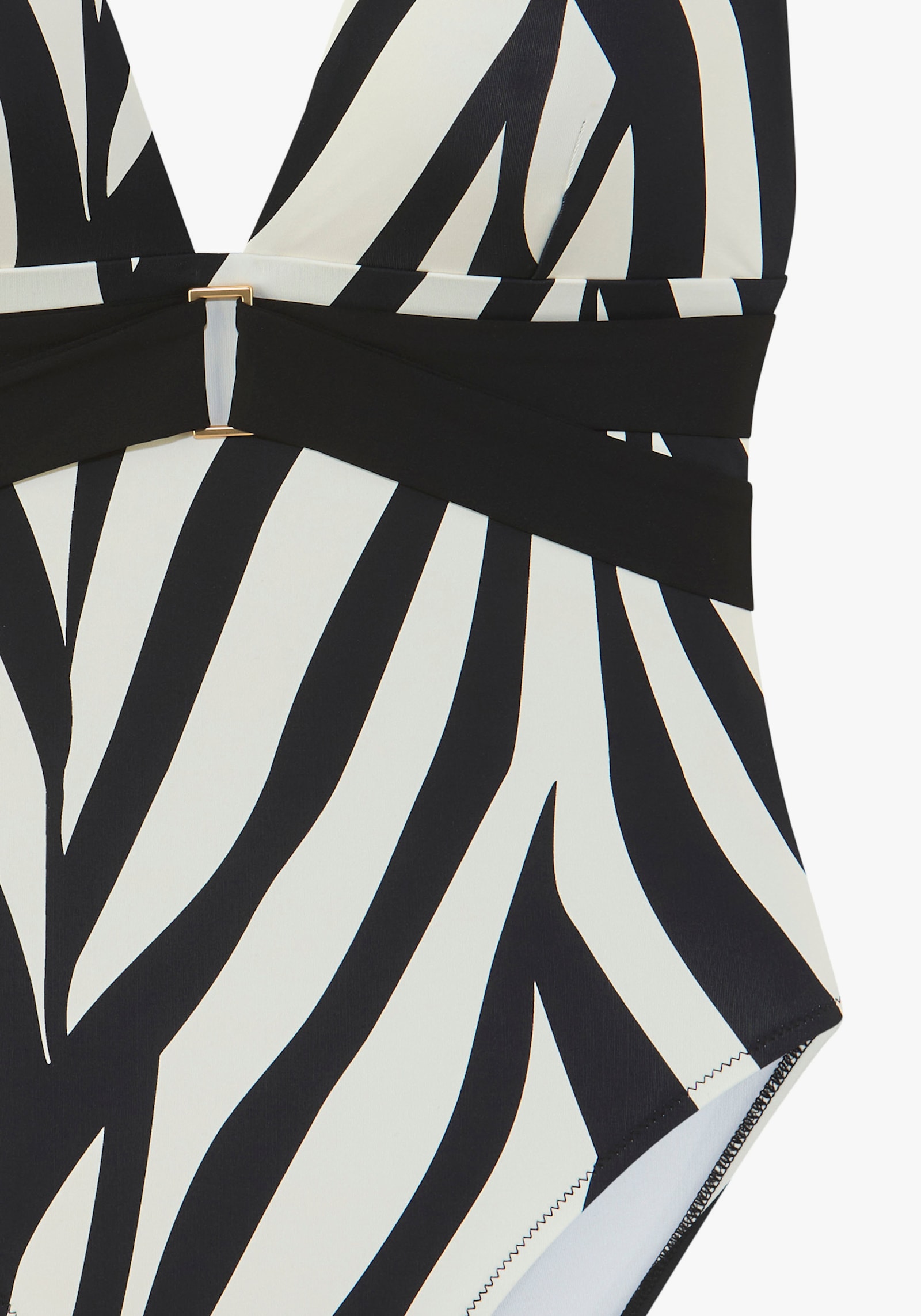 French Connection Badeanzug - schwarz-creme