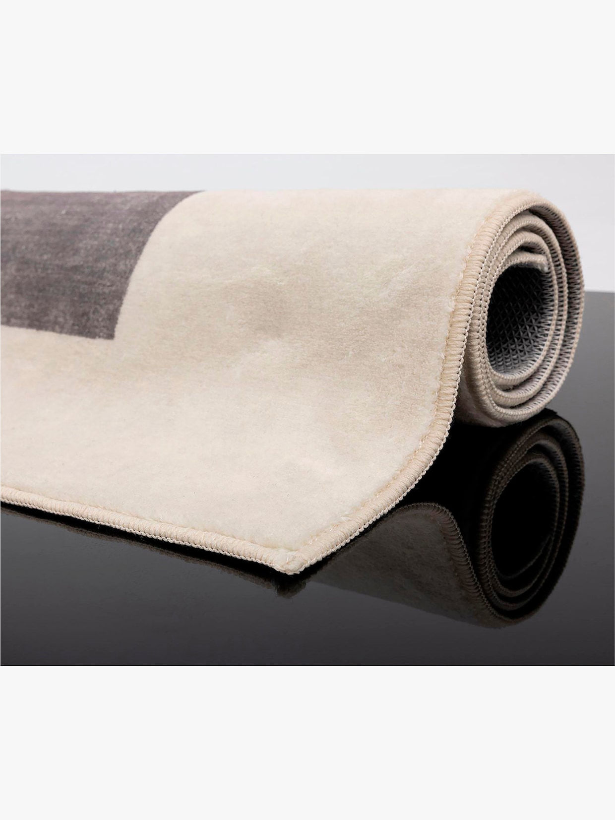 Theko Badematte - grau-bedruckt