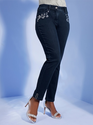 5-Pocket-Jeans mit Shaping-Effekt - blue-stone-washed