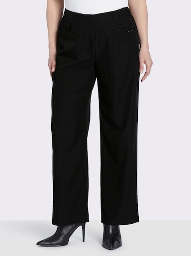 sheego Hose in weiter Form - schwarz