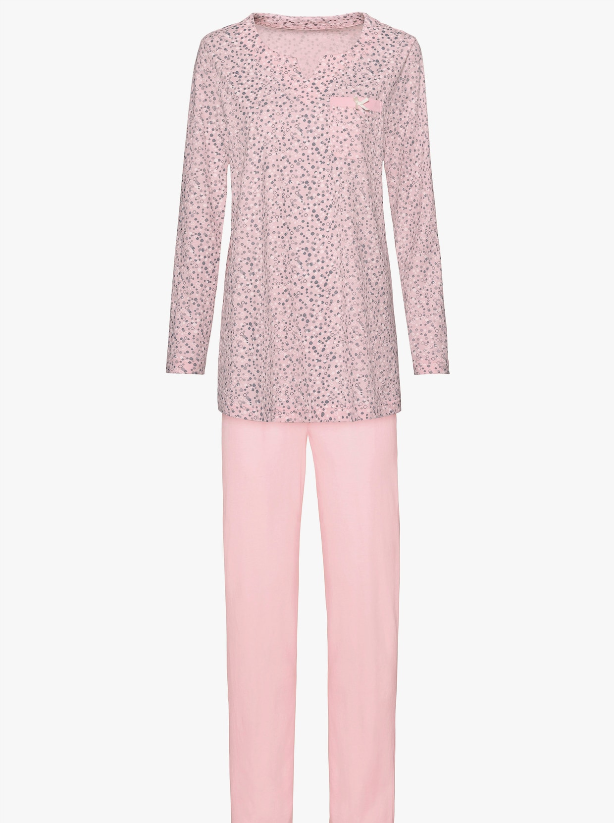 wäschepur Pyjama's - grijs + roze