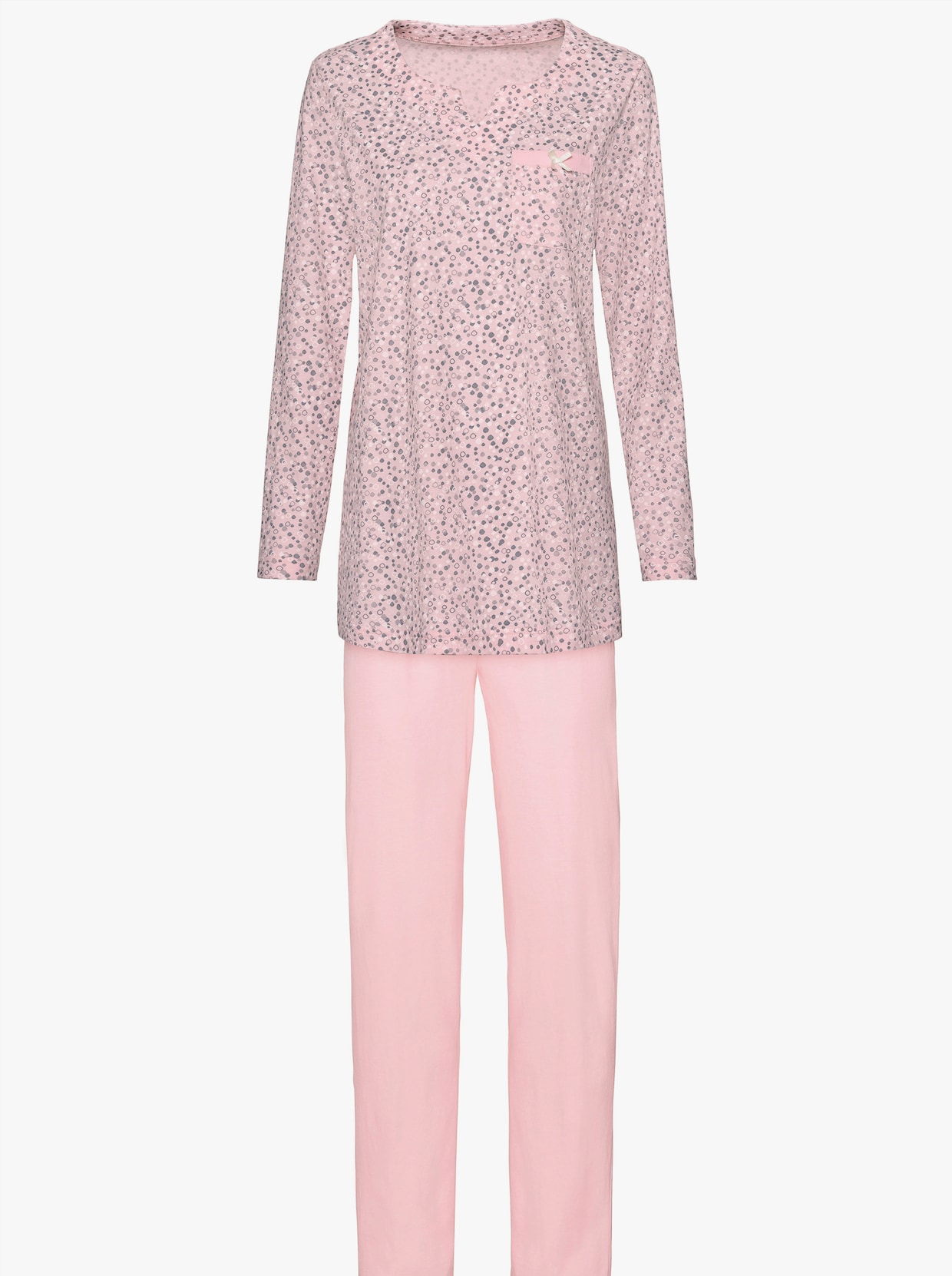 wäschepur Pyjama's - grijs + roze
