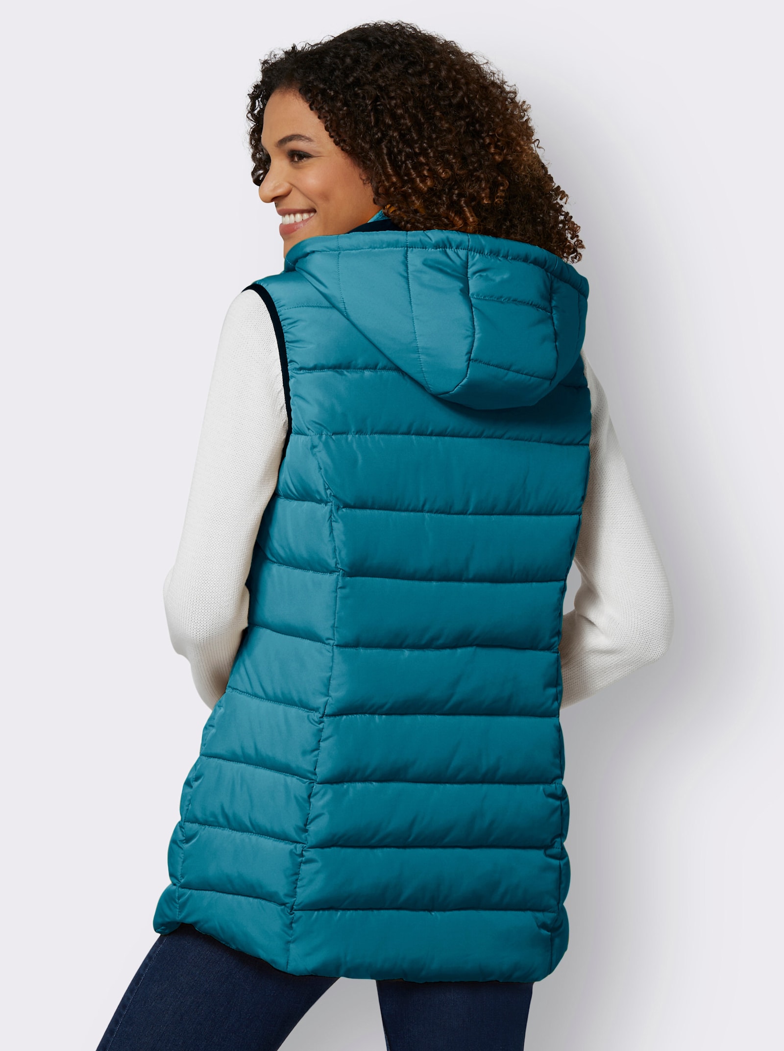 Bodywarmer met afritsbare capuchon - aquapetrol