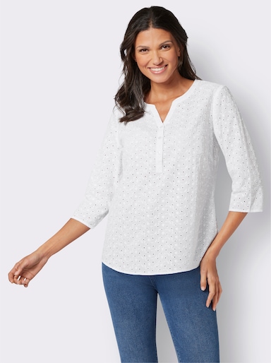 Comfortabele blouse - ecru