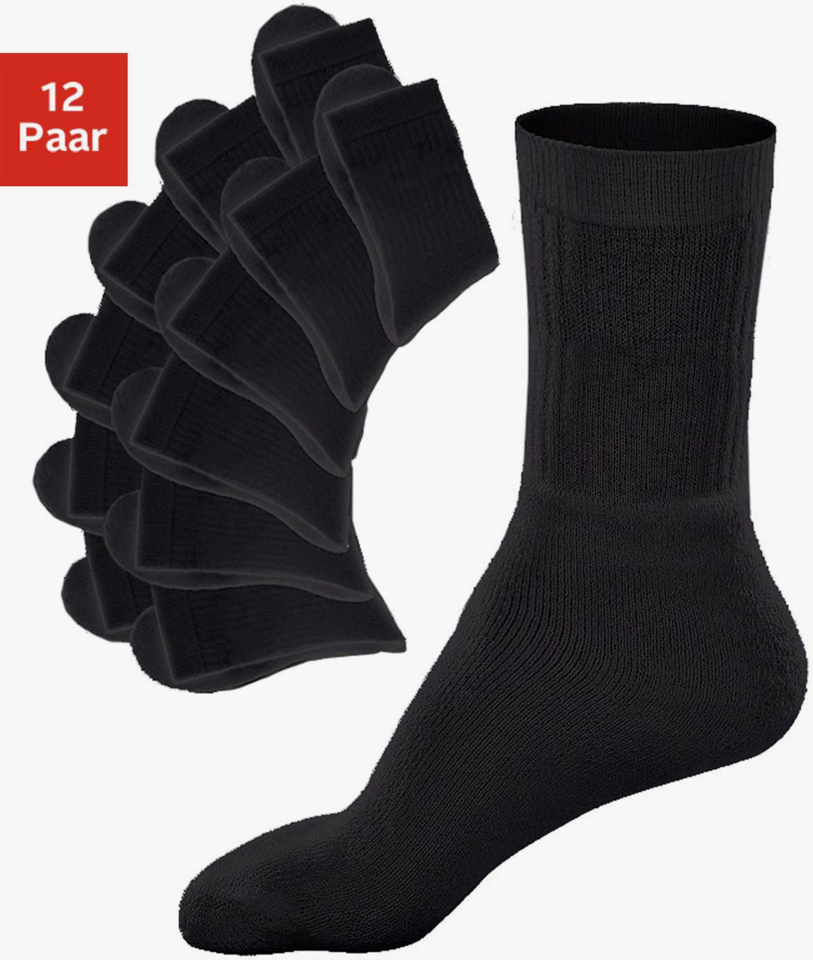 Go in Tennissokken - zwart