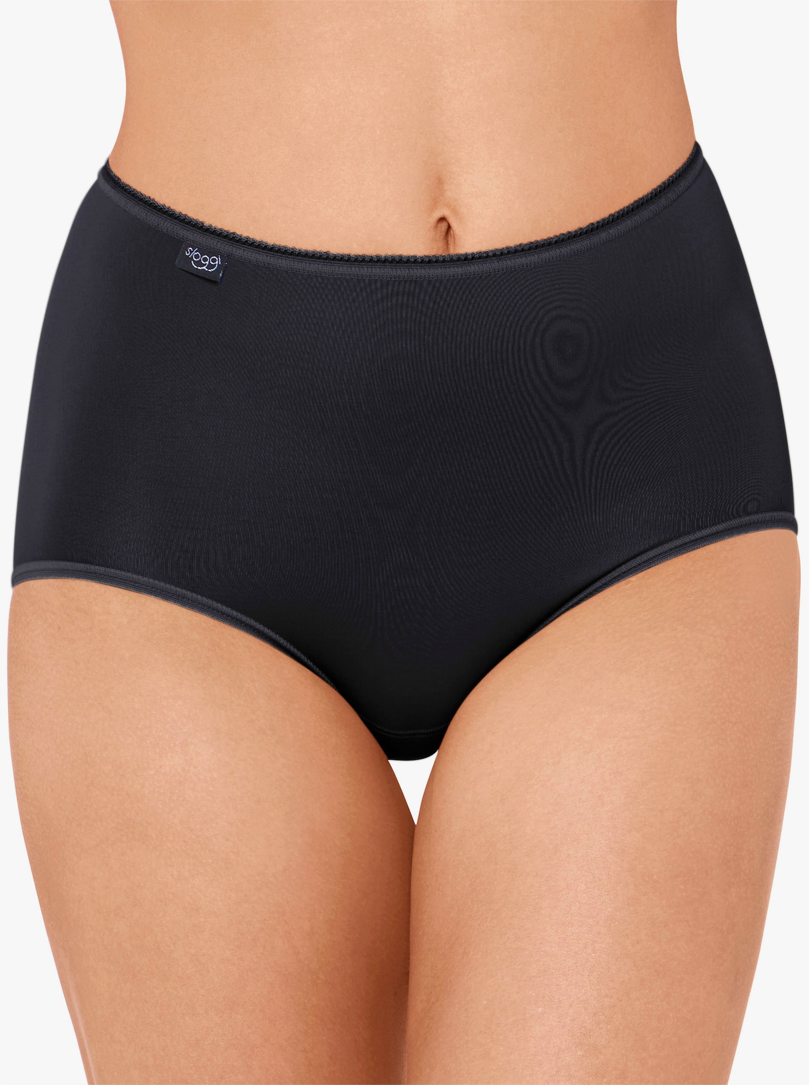 Sloggi Nohavičky, zv. pás, priedušné mikrovlákna - čierna
