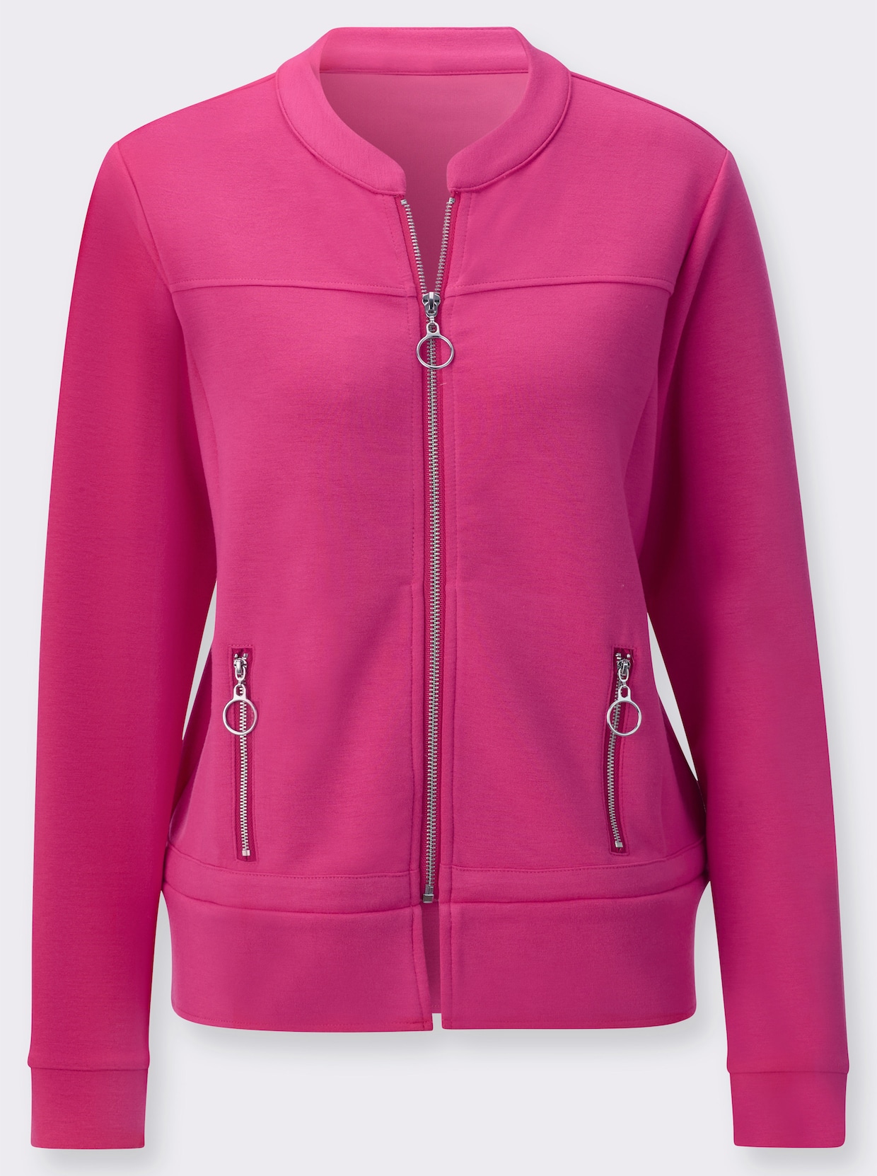 Shirtjacke mit Modal (TENCEL) - fuchsia