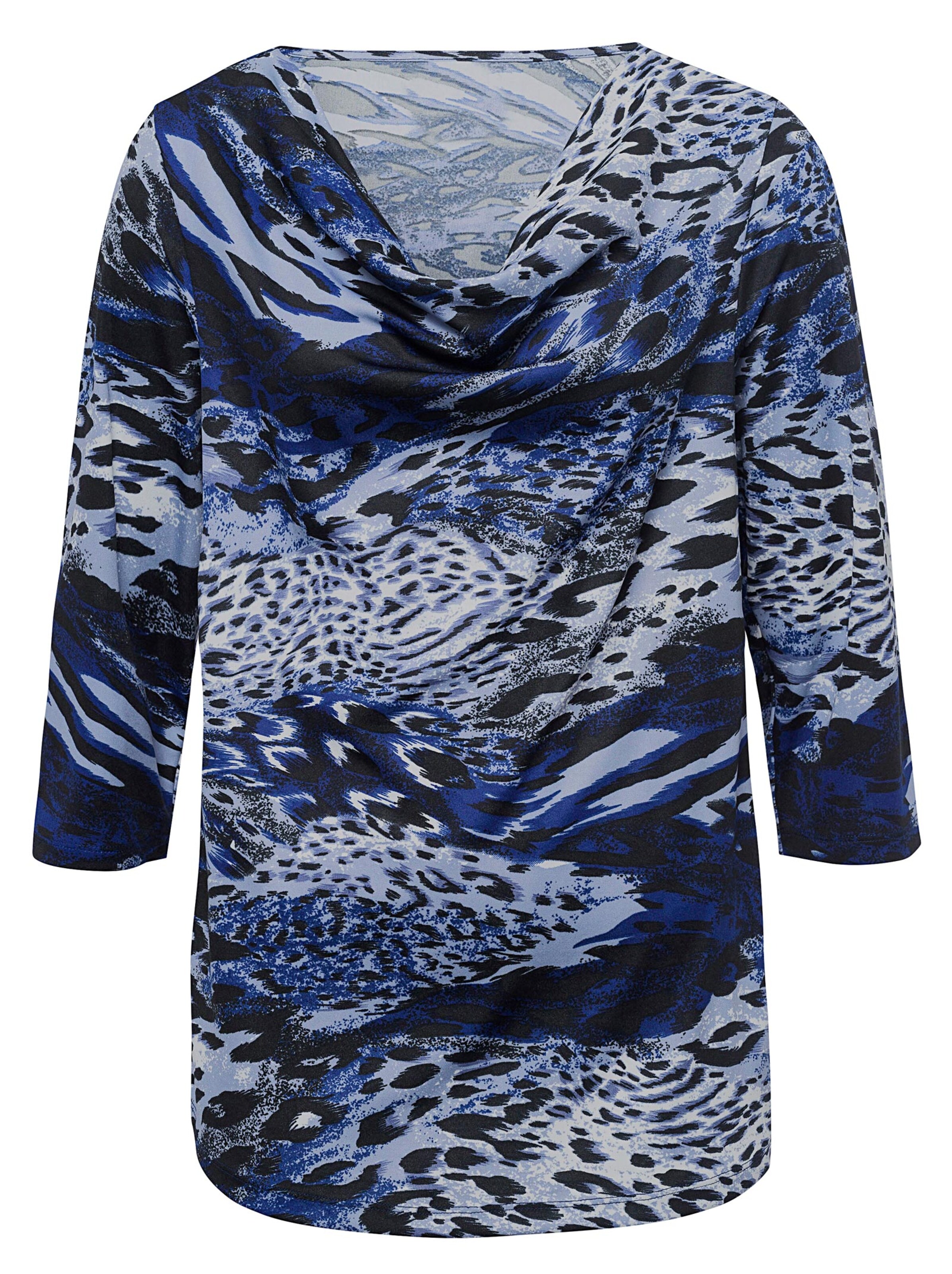 Shirt - royalblau-bedruckt