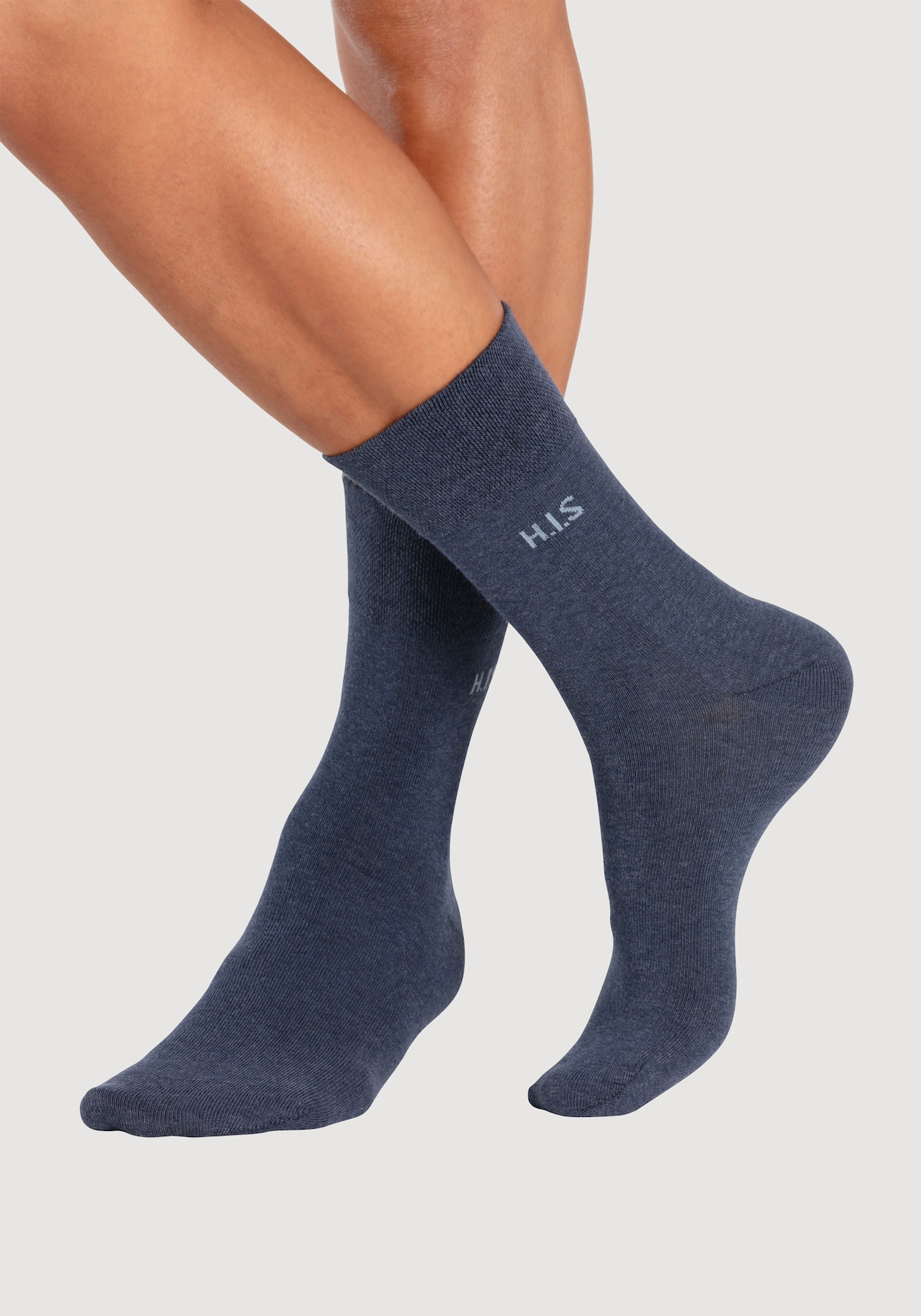 H.I.S Socken - 4x navy, 4x jeansblau-meliert, 4x dunkel jeans-meliert