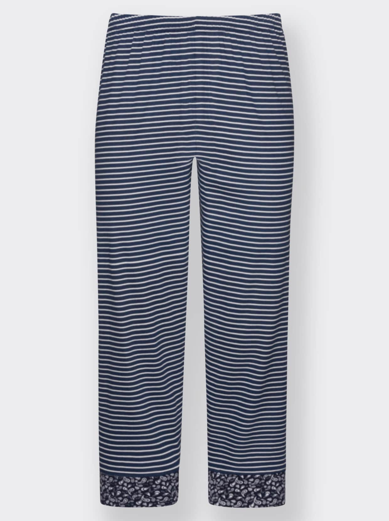 Marie Francoise Schlafanzug - marine-gemustert