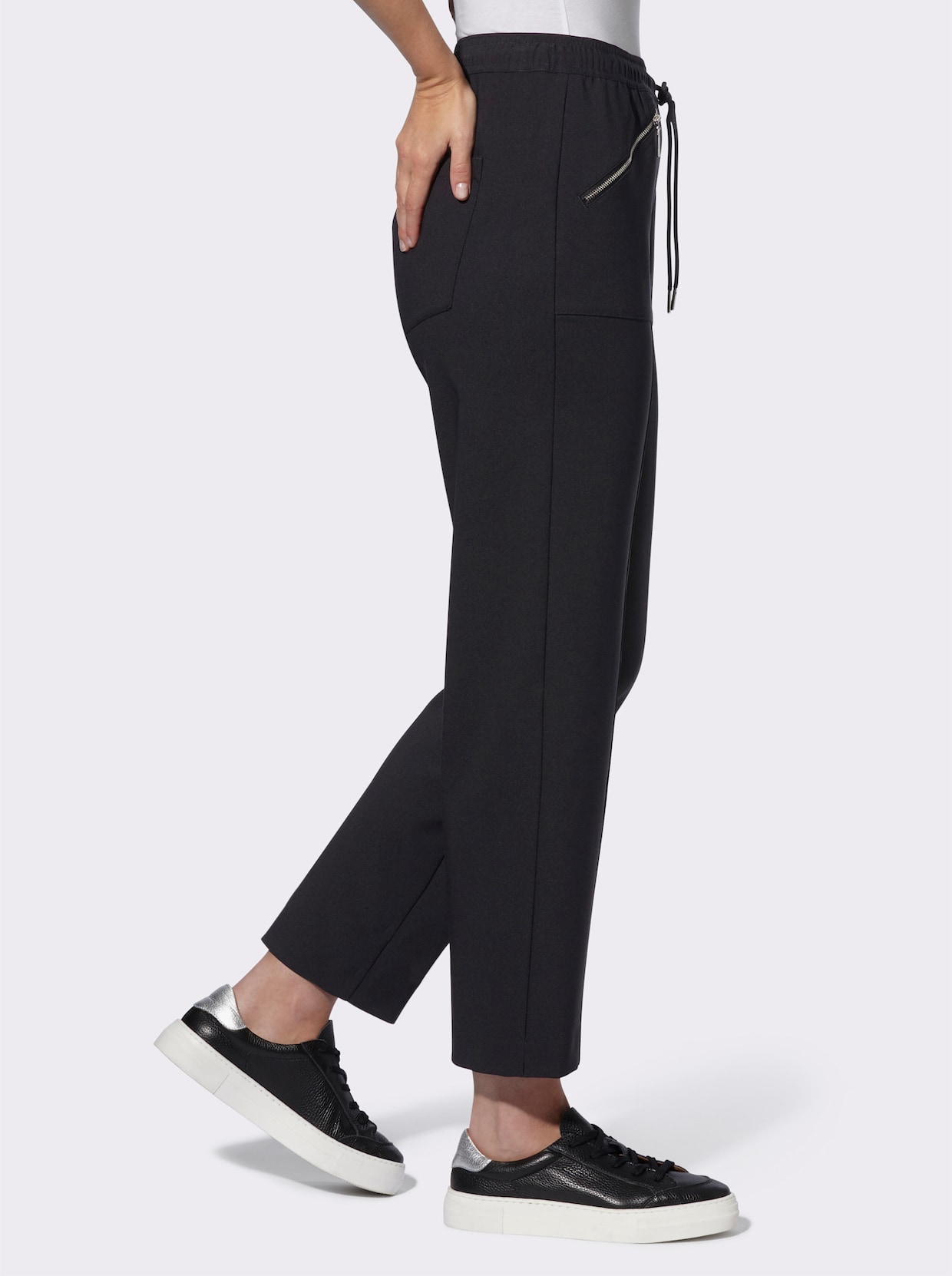 heine Comfortbroek - zwart