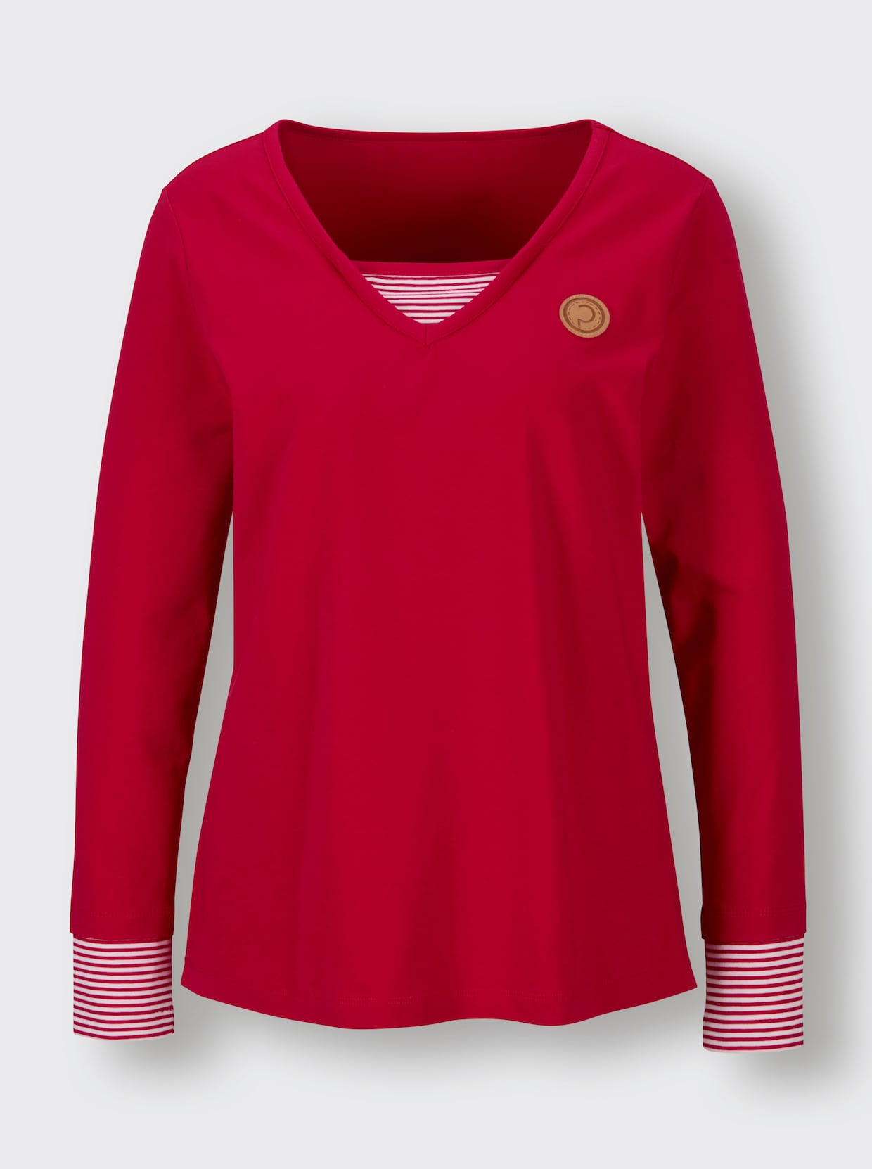 CREATION L PREMIUM Langarmshirt - rot