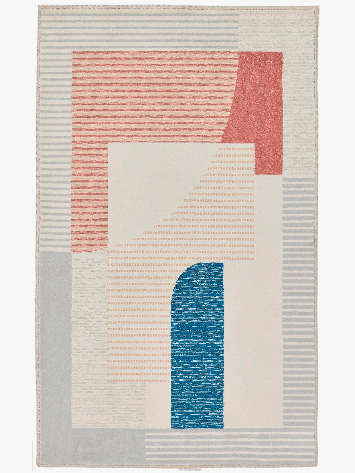 Theko Badematte - grau-bunt