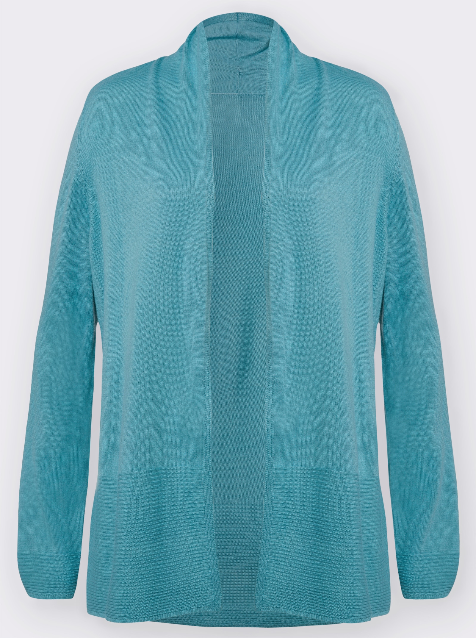 Strickjacke in offener Form - ozean