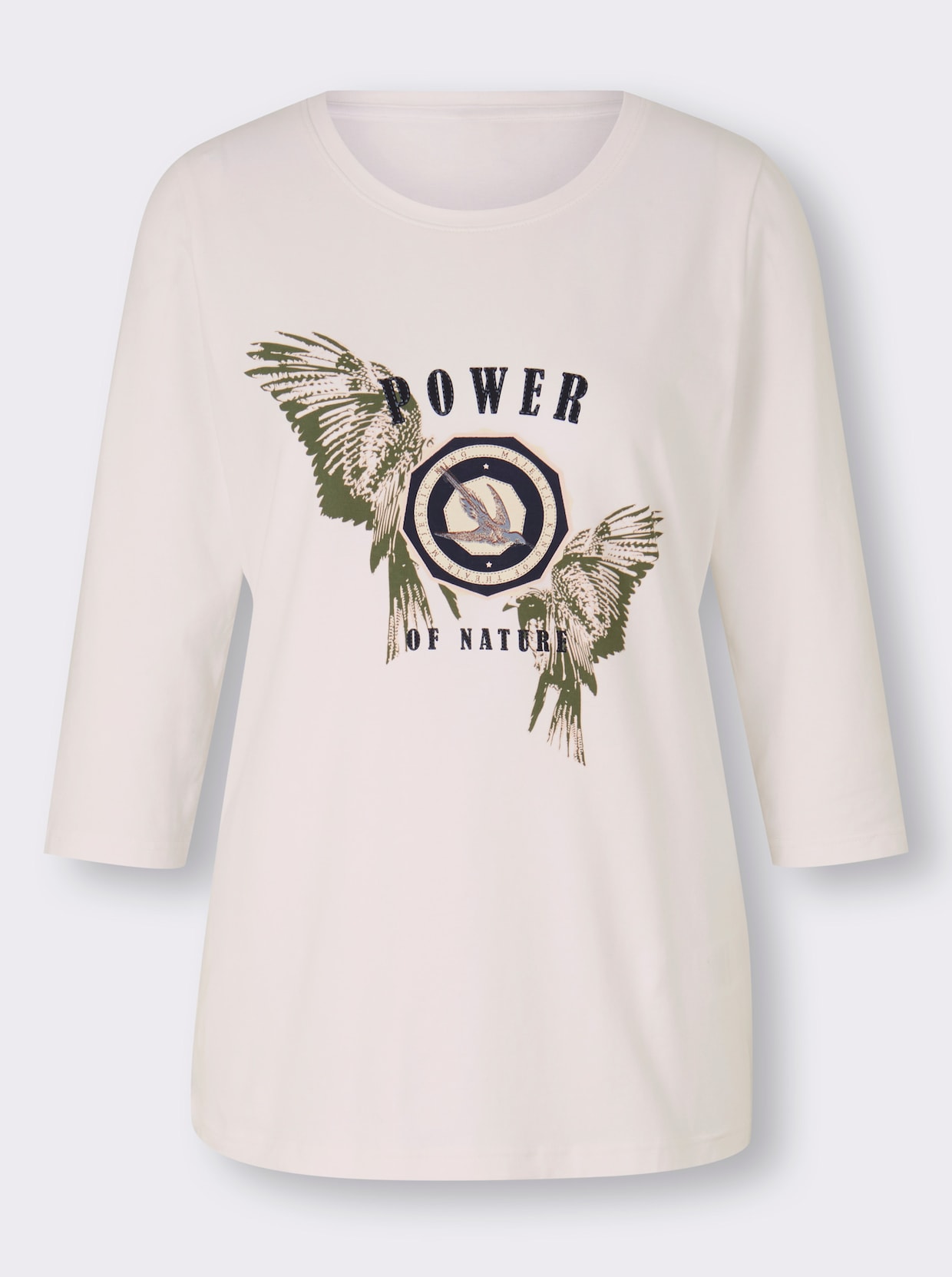 heine Shirt met 3/4-mouw - ecru